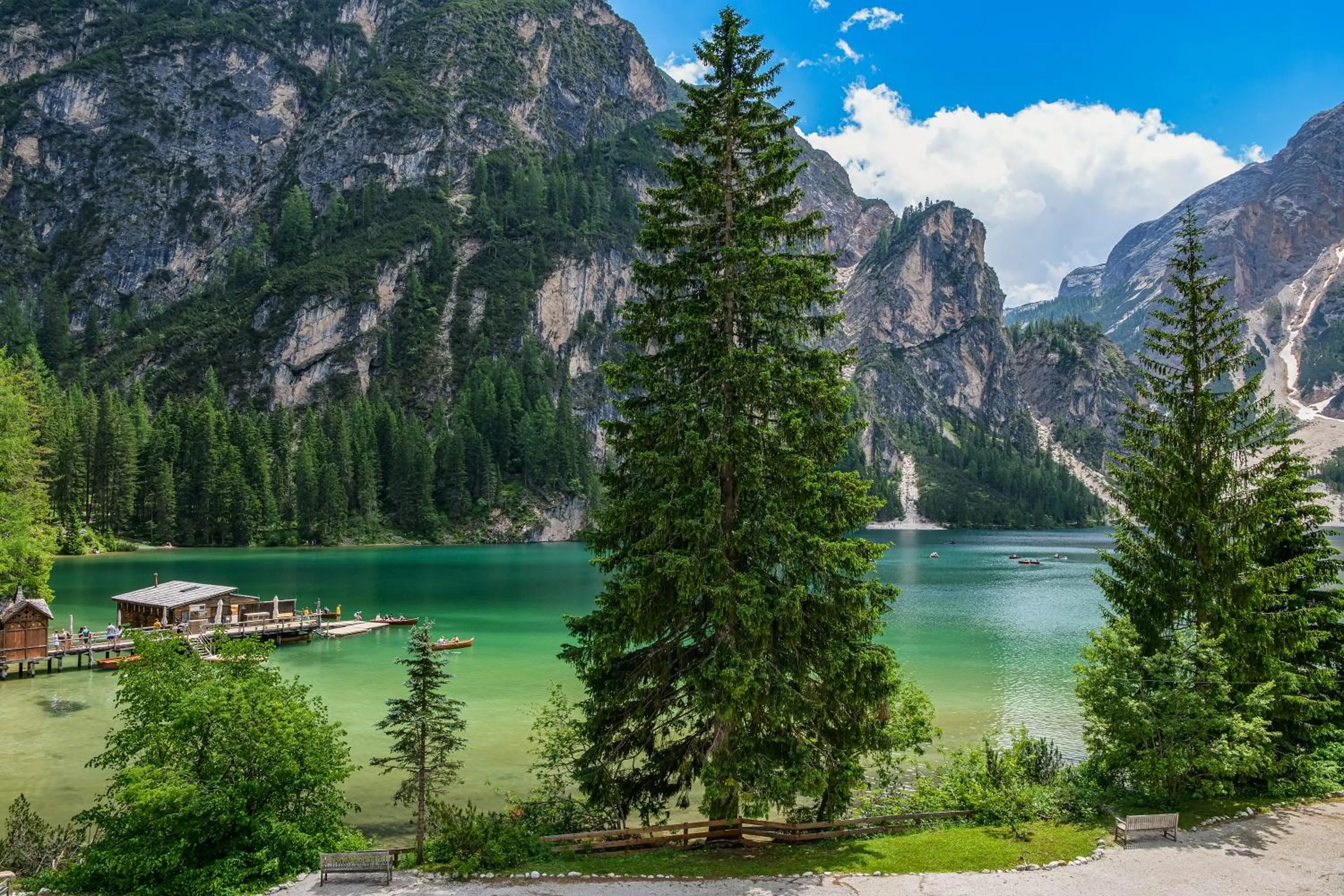 Property building in Hotel Lago di Braies