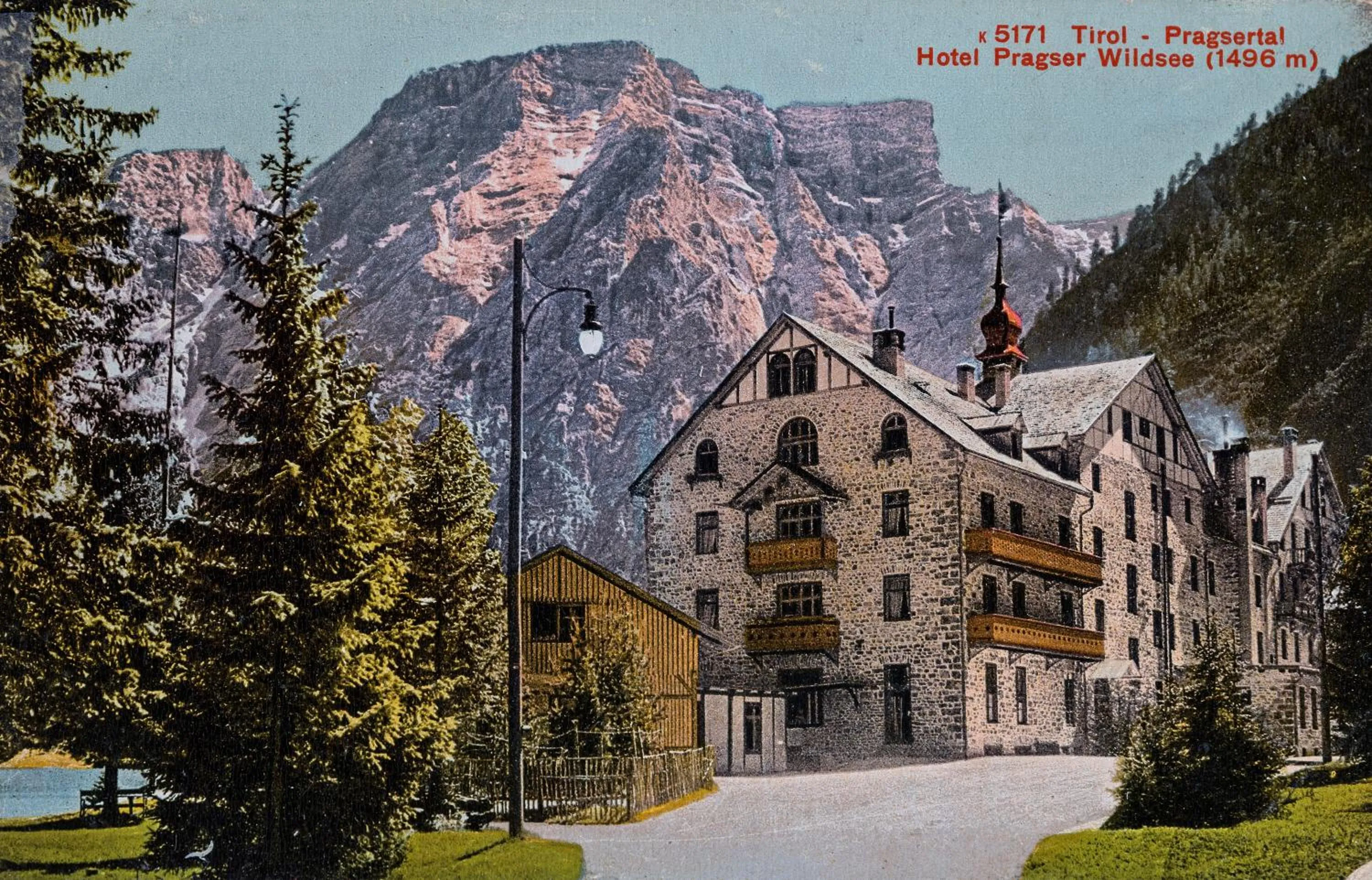 Property building in Hotel Lago di Braies