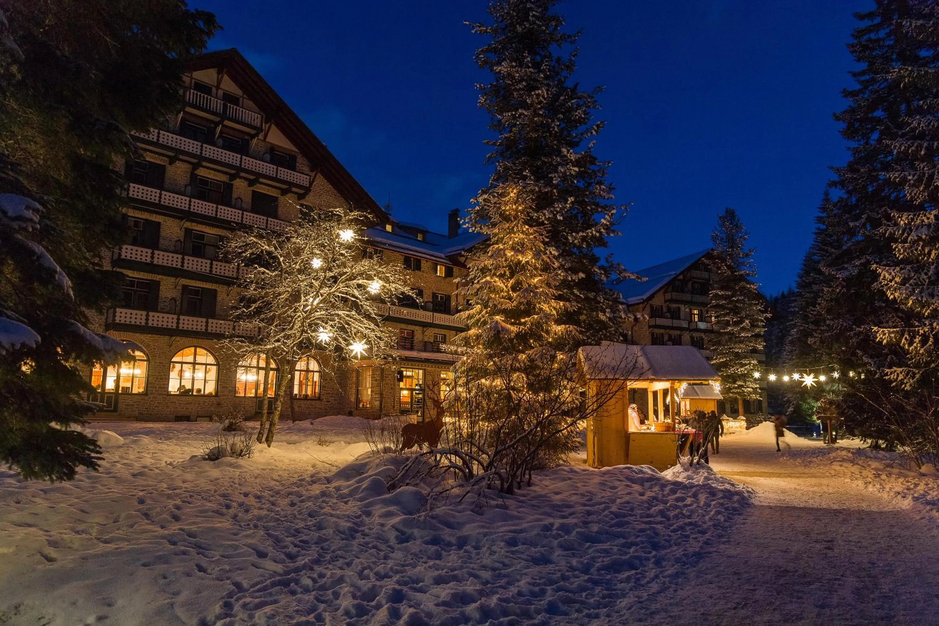 Property building in Hotel Lago di Braies