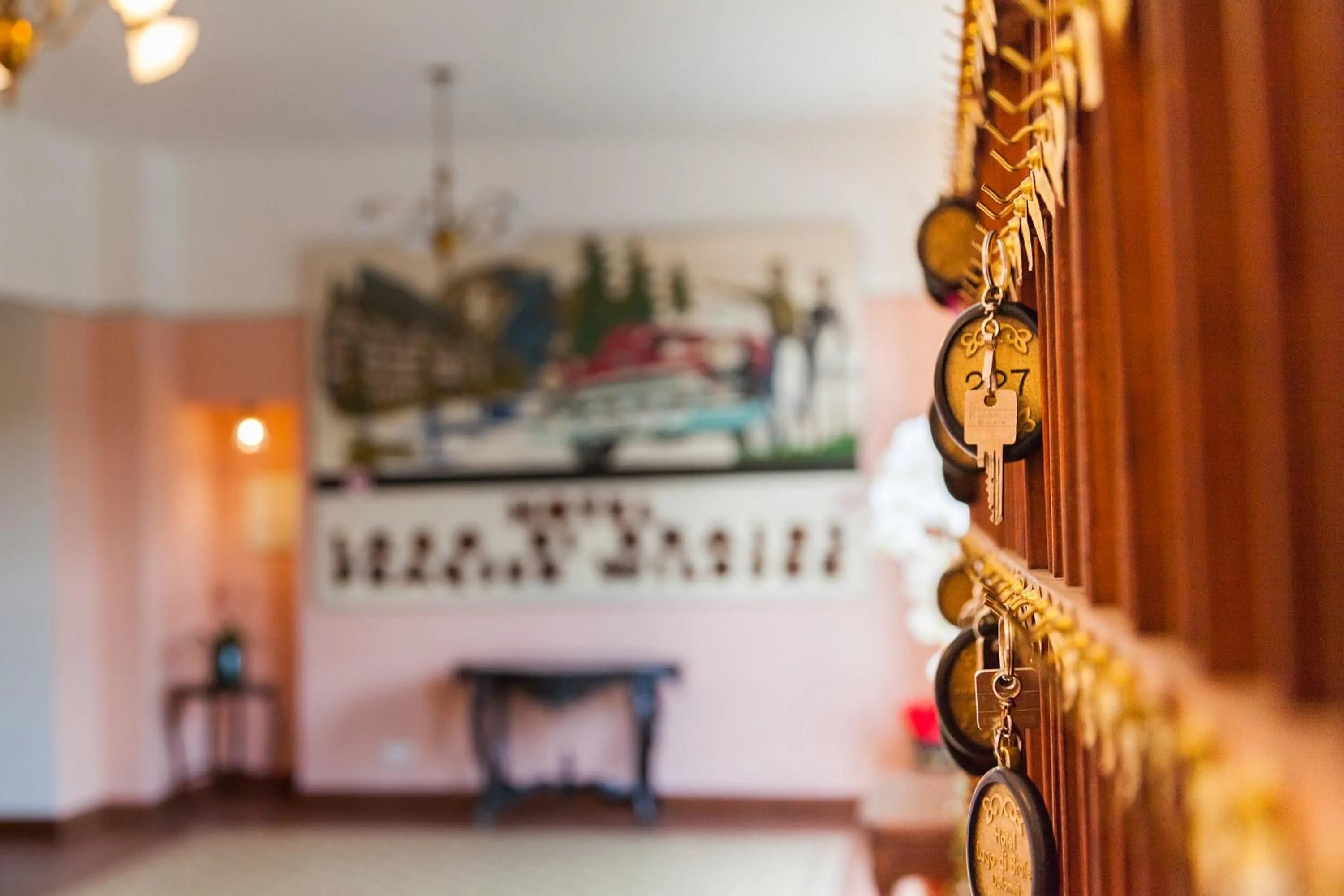 Lobby or reception in Hotel Lago di Braies