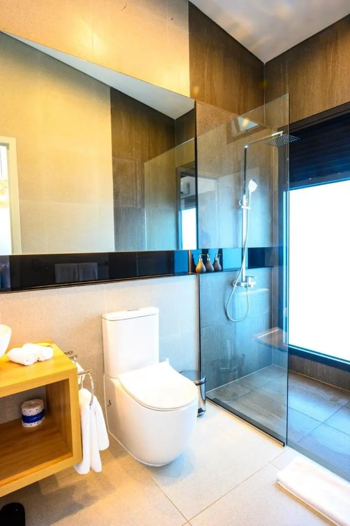 Shower in Loloata Island Resort