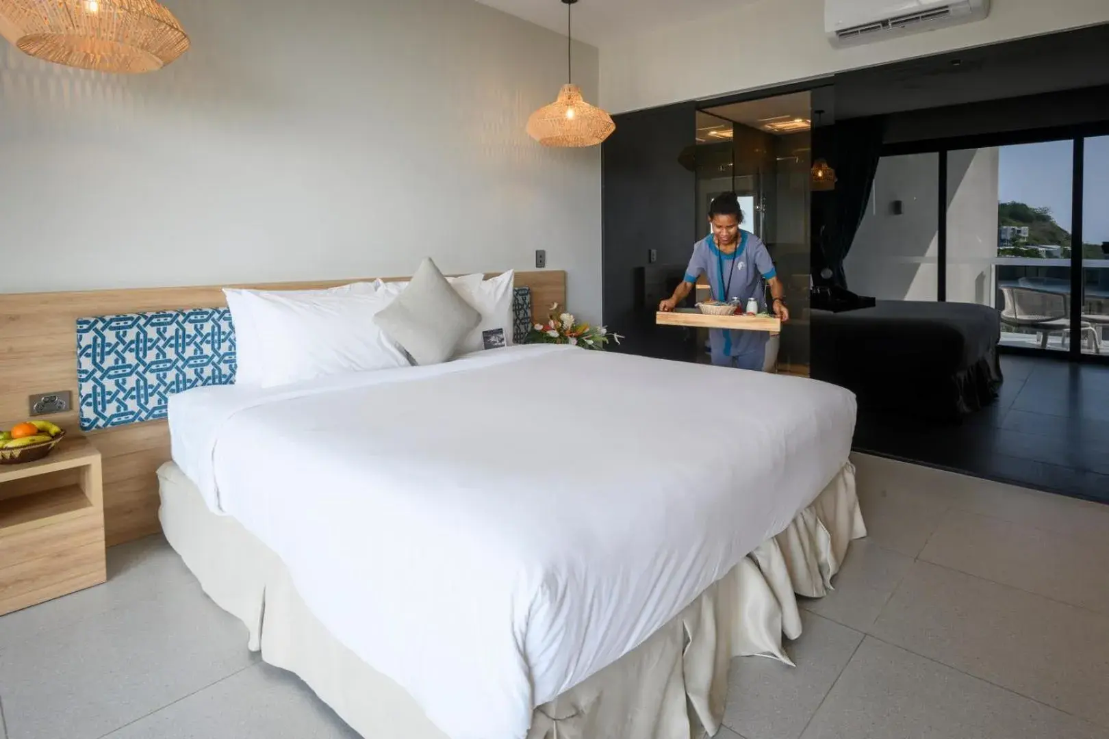 Breakfast, Bed in Loloata Island Resort Breakfast, Bed in Loloata Island Resort