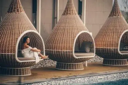 Pool view in Loloata Island Resort Pool view in Loloata Island Resort