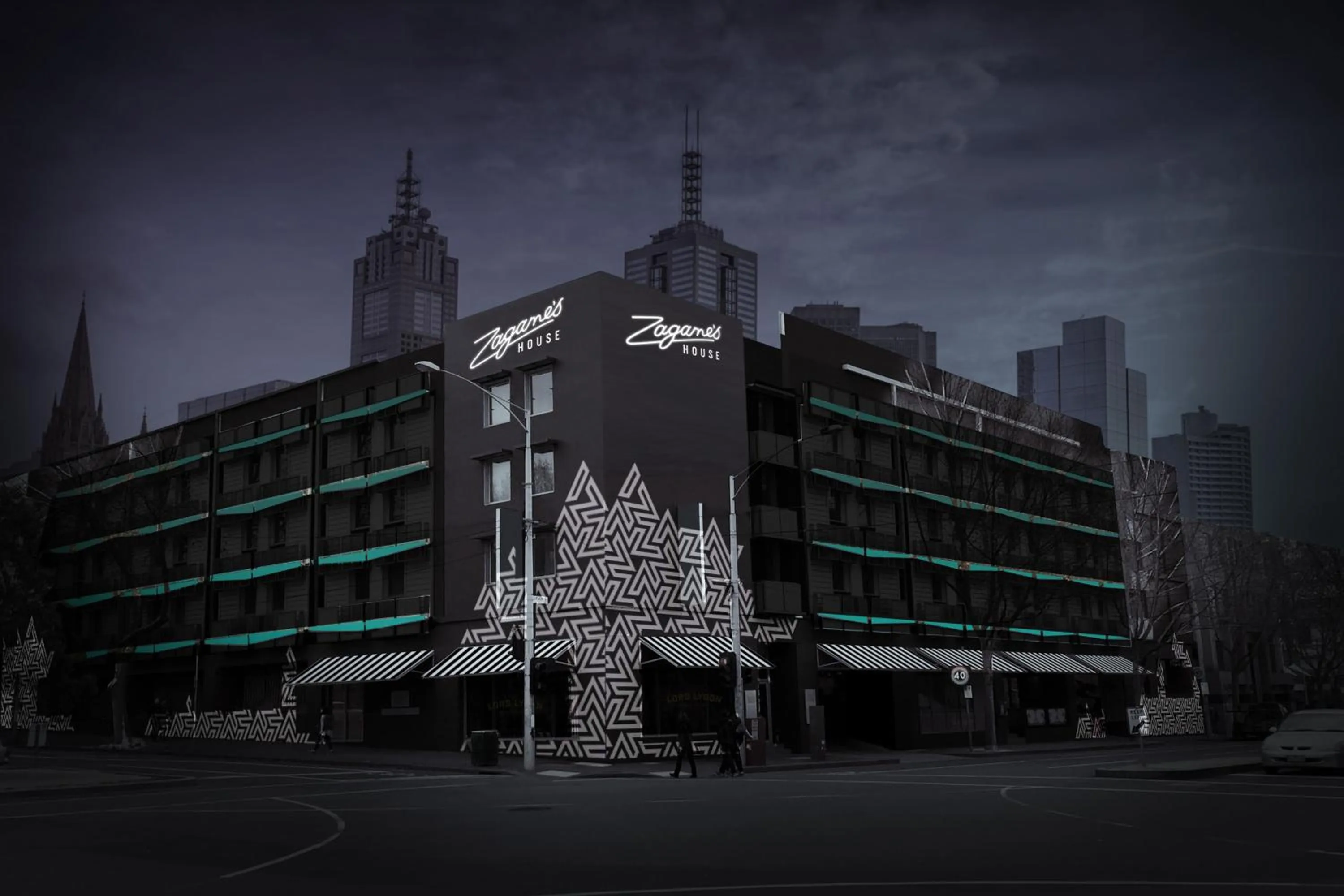 Facade/entrance in Zagame's House