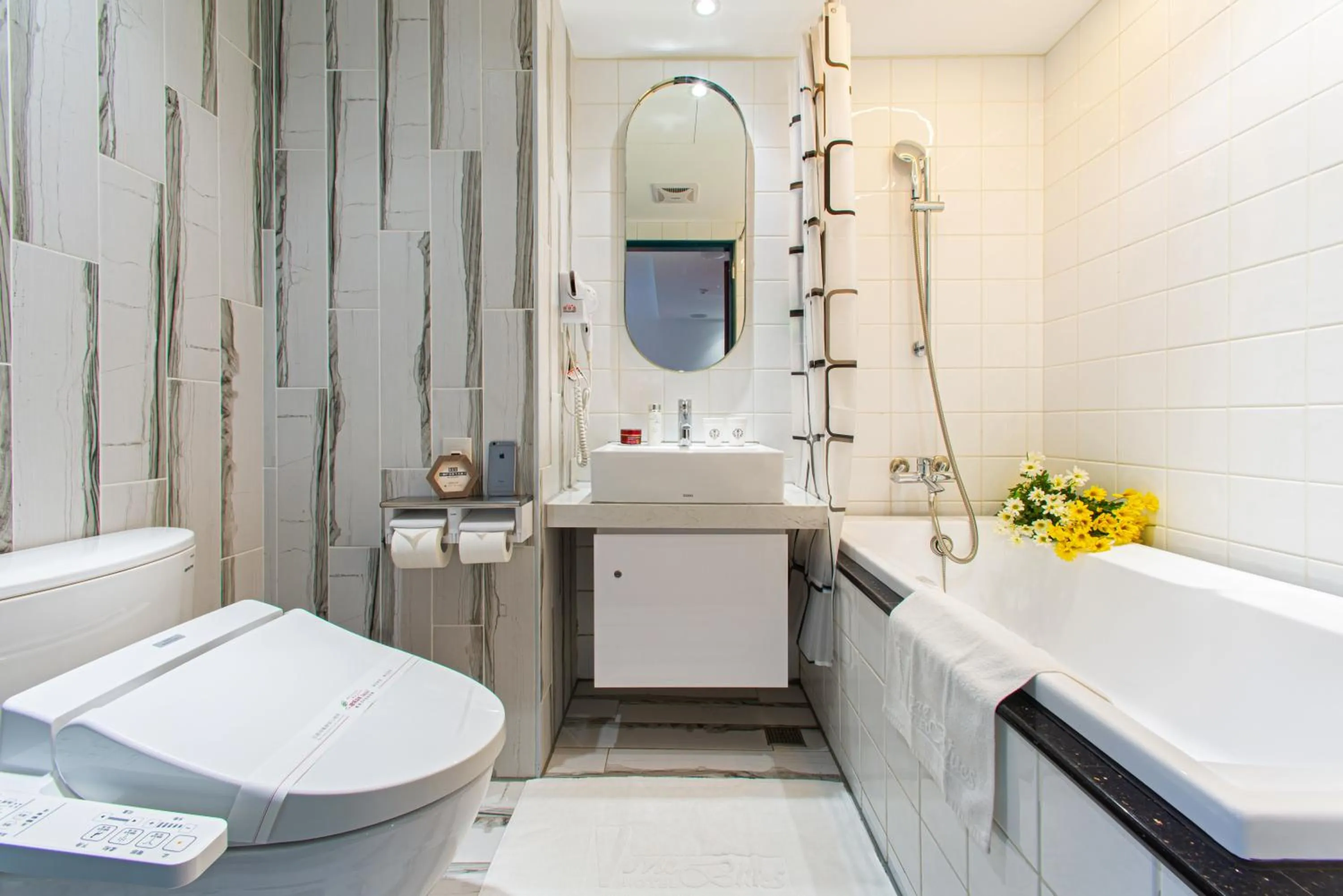 Bathroom in Norway Forest Travel hotel 1 Taichung