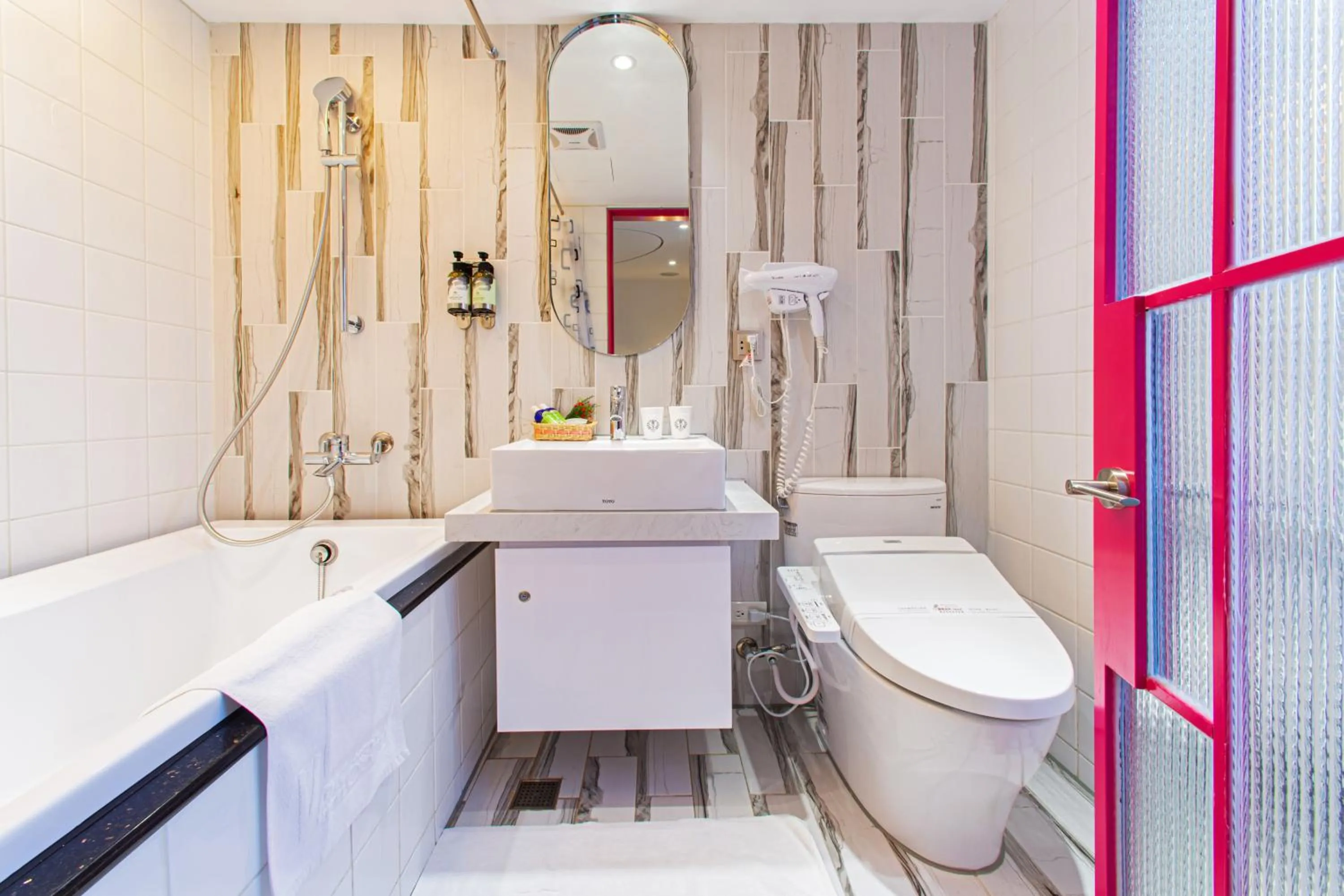 Bathroom in Norway Forest Travel hotel 1 Taichung