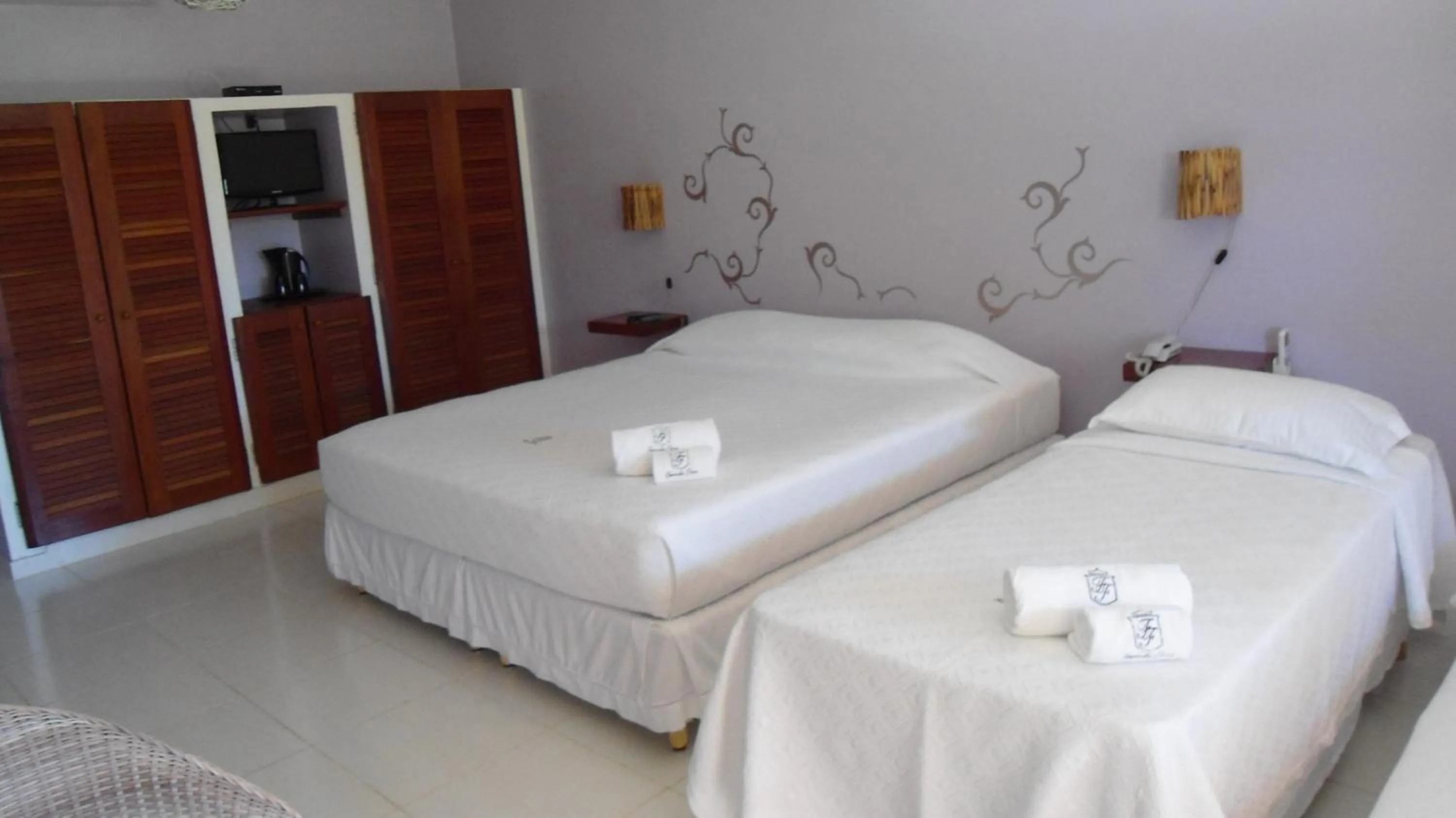 Bed in Fazenda Fiore Resort