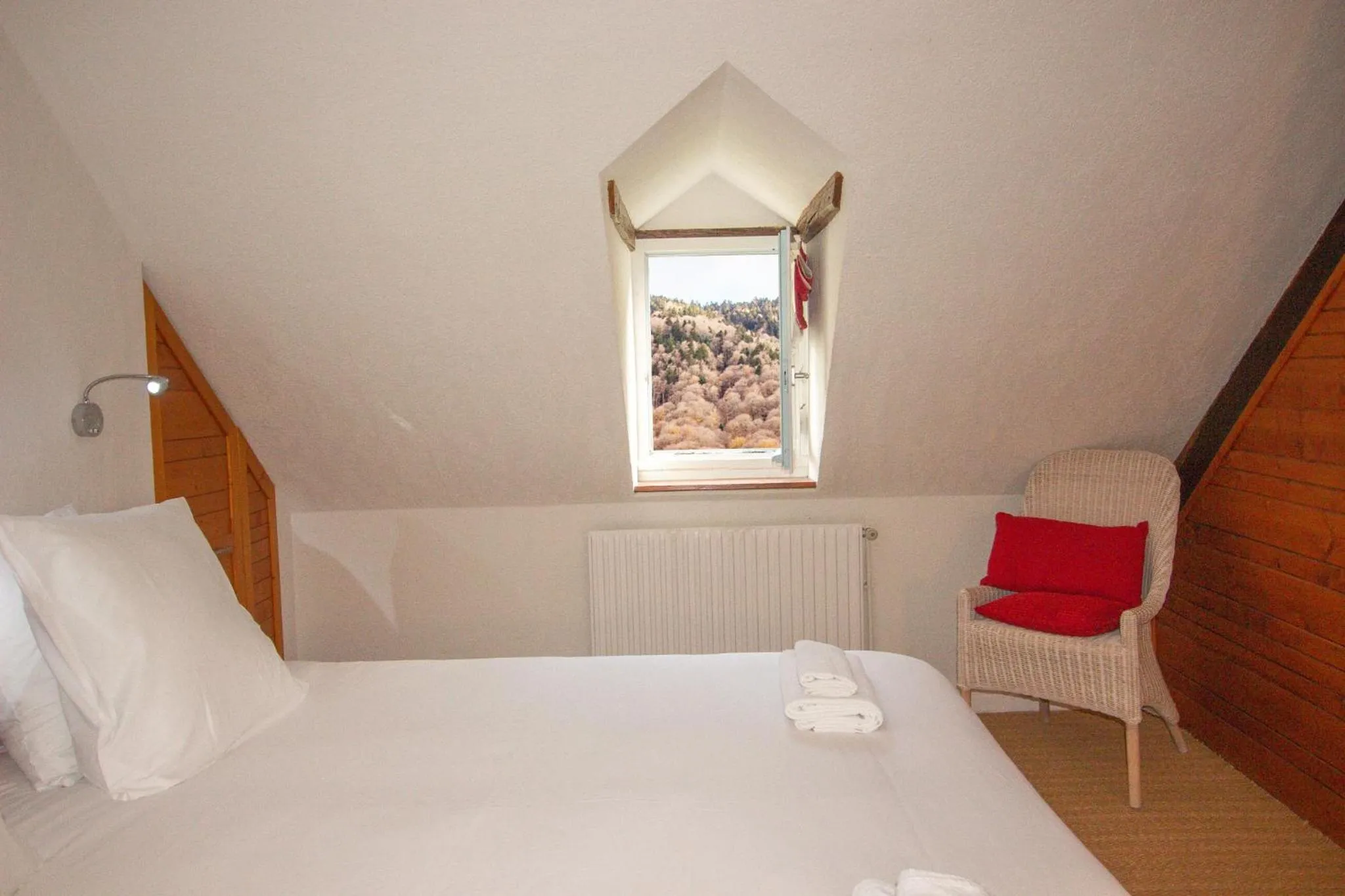 Bedroom, Bed in Garden & City Bagnères-de-Bigorre - Domaine de Ramonjuan