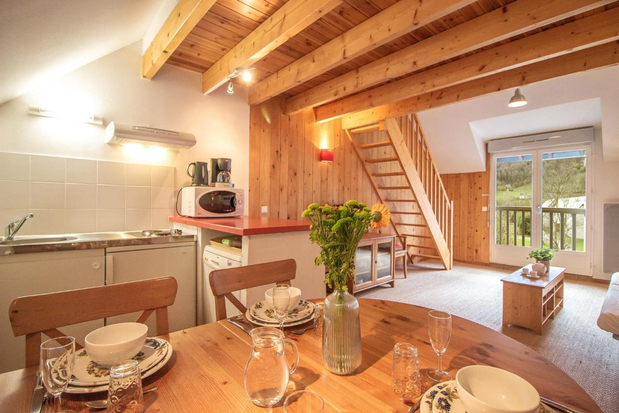 Kitchen or kitchenette in Garden & City Bagnères-de-Bigorre - Domaine de Ramonjuan