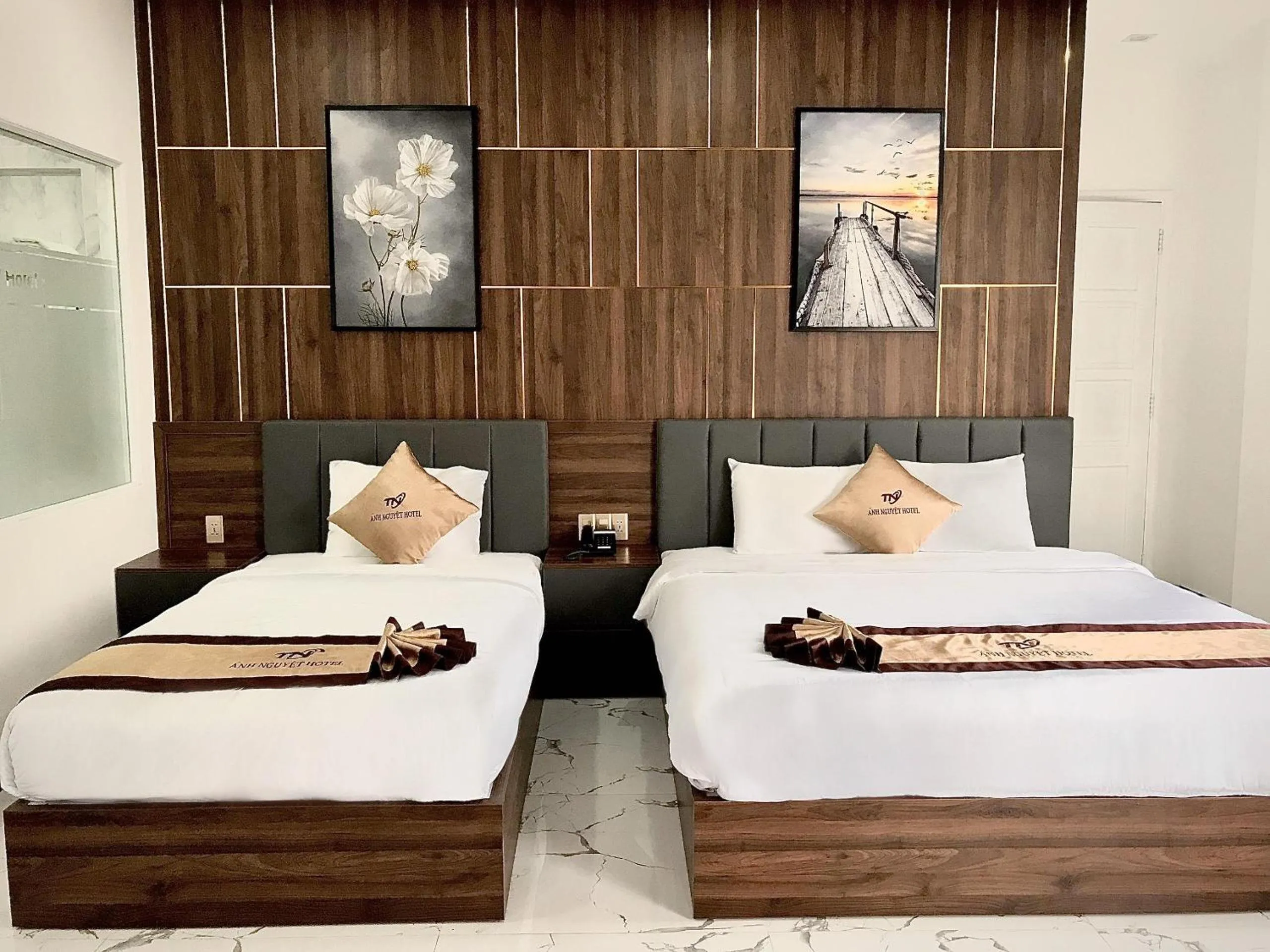 Bed in Anh Nguyet Da Nang Hotel