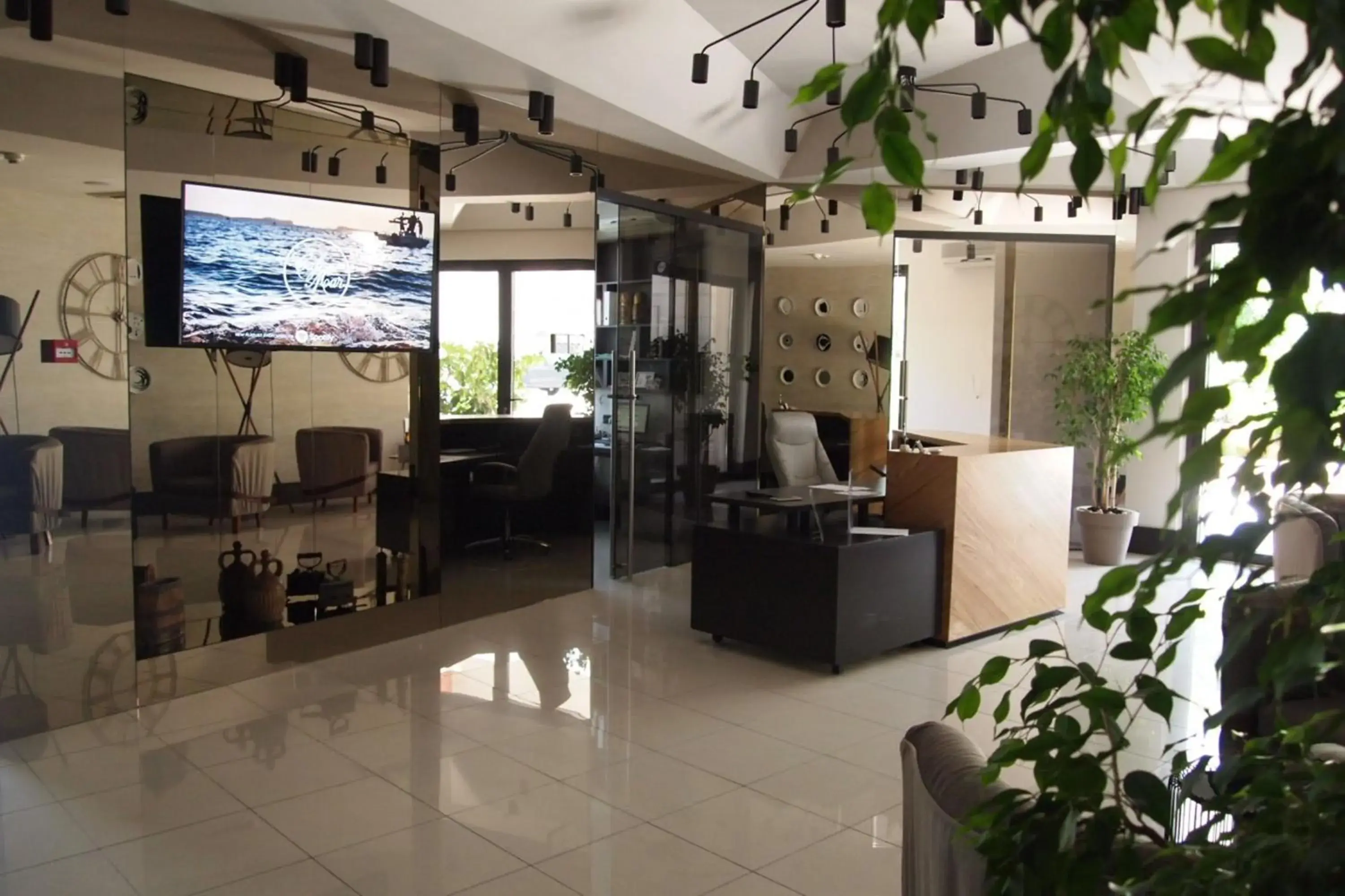 Lobby or reception in Apartments Agava Lobby or reception in Apartments Agava
