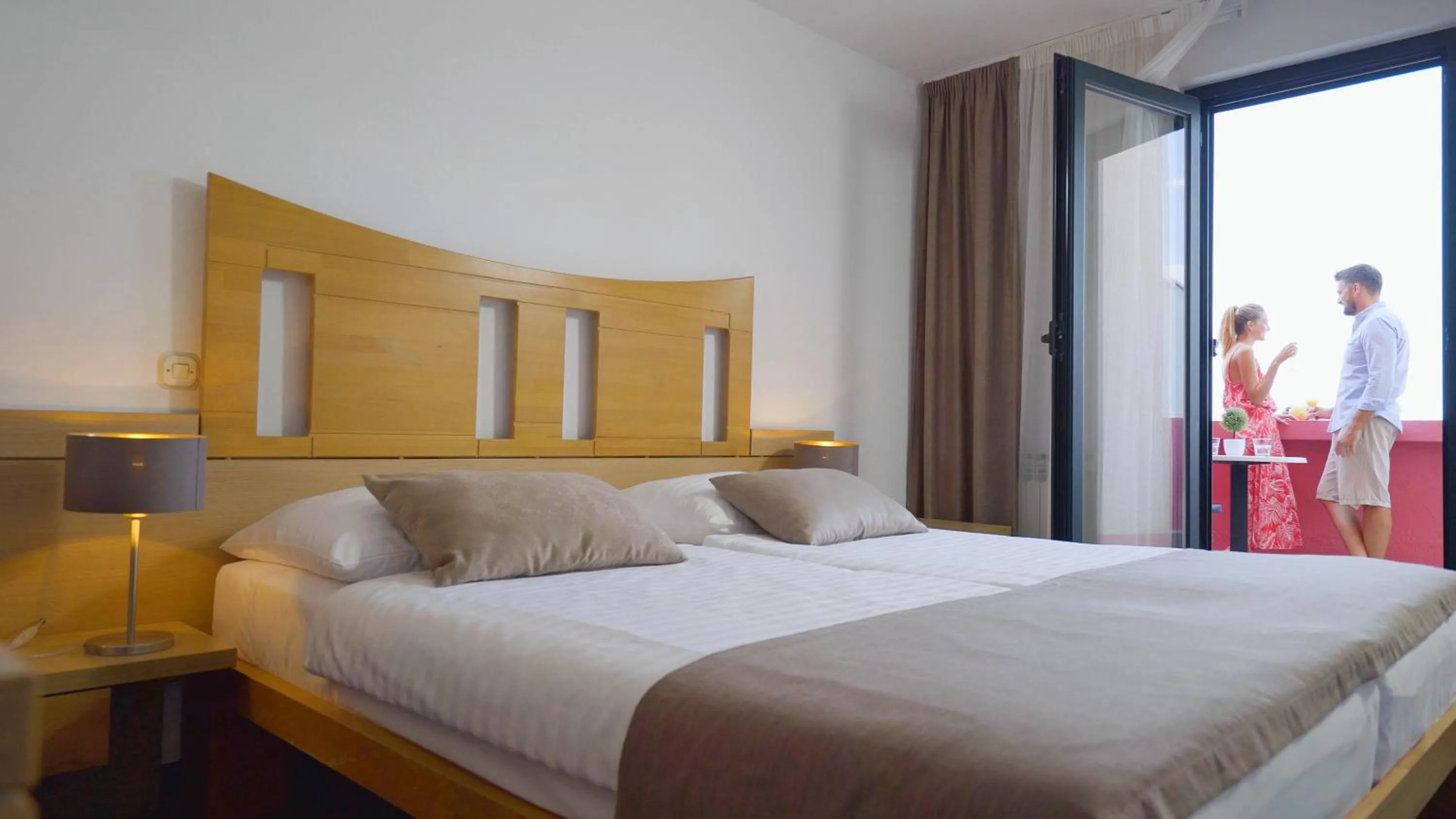 Balcony/Terrace, Bed in Veya Maradiso Hotel by Aminess