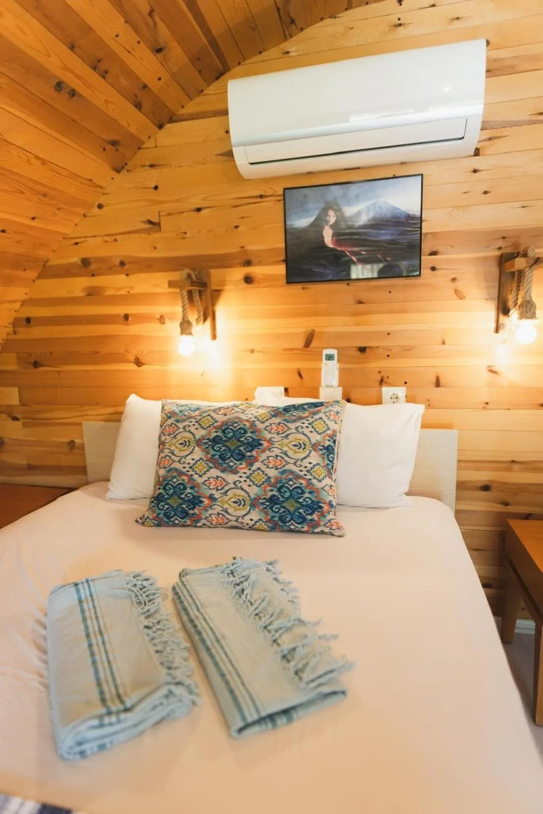 Bed in Turkuaz Bungalows