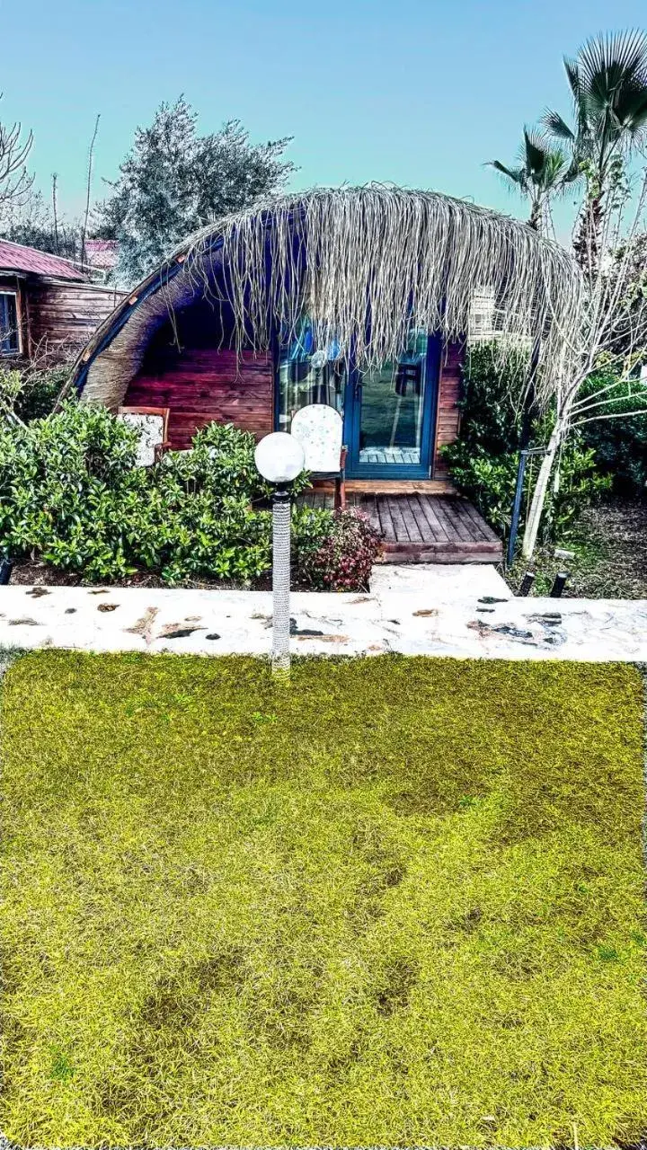 Garden view in Turkuaz Bungalows Garden view in Turkuaz Bungalows