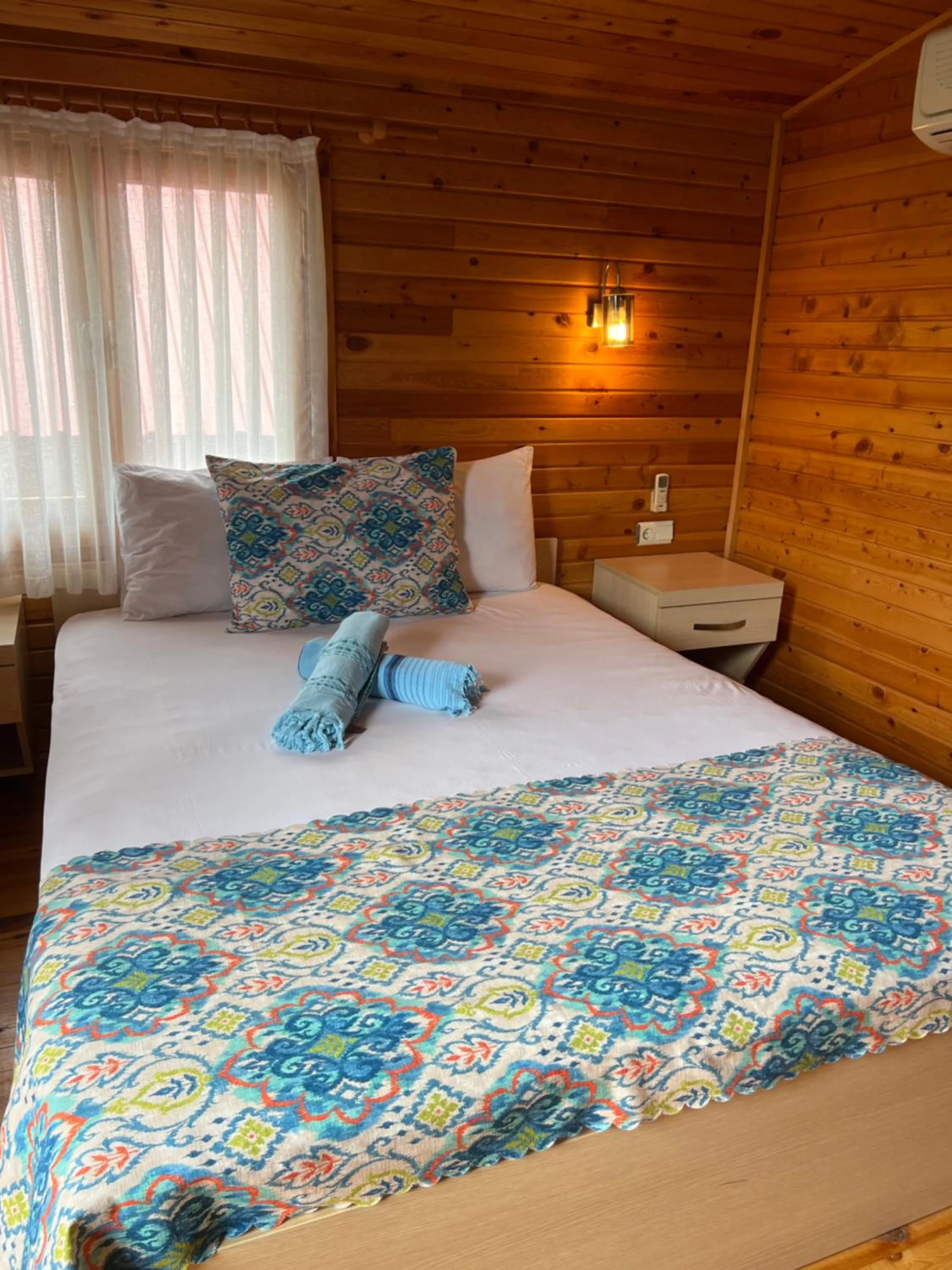 Bed in Turkuaz Bungalows