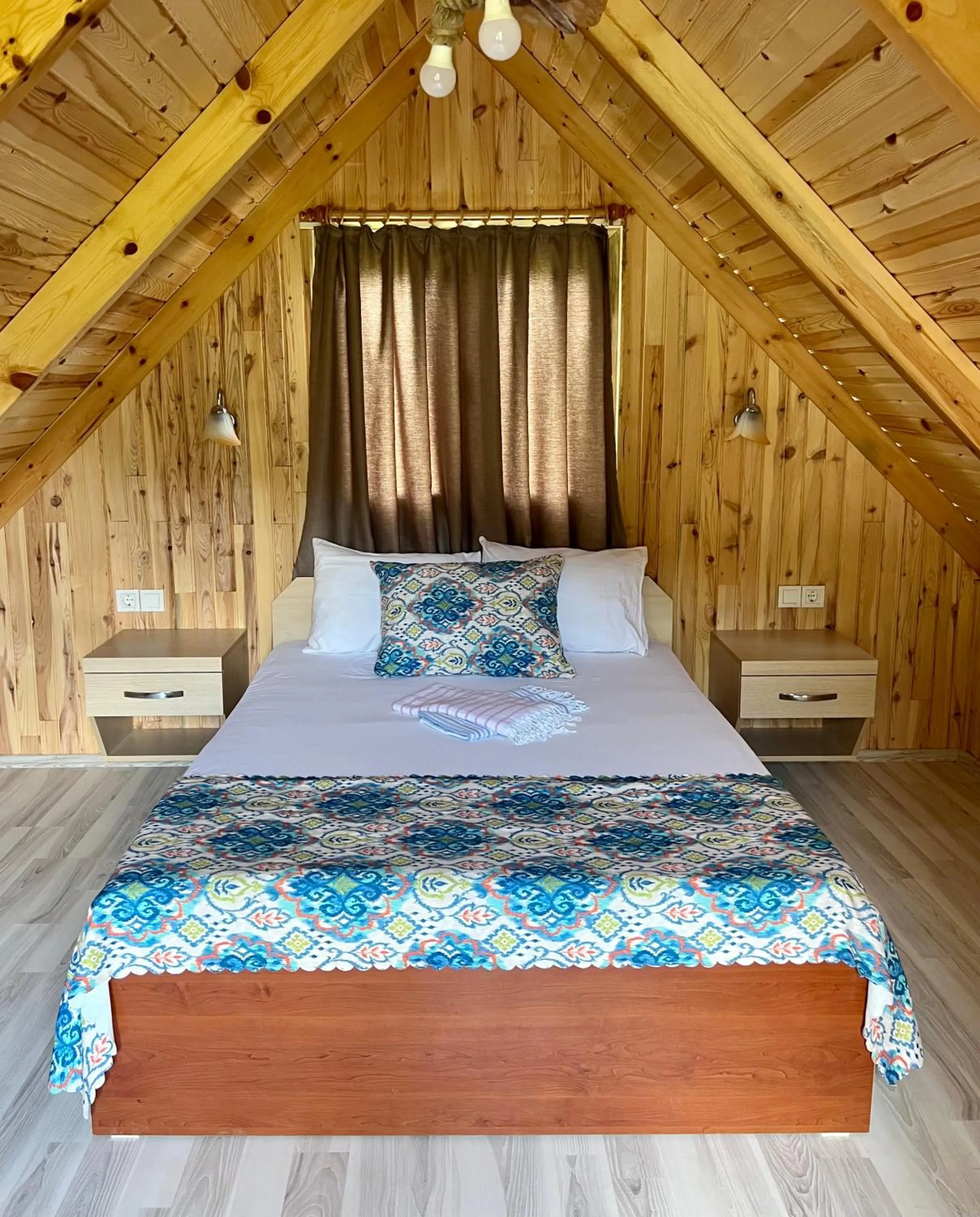 Bed in Turkuaz Bungalows