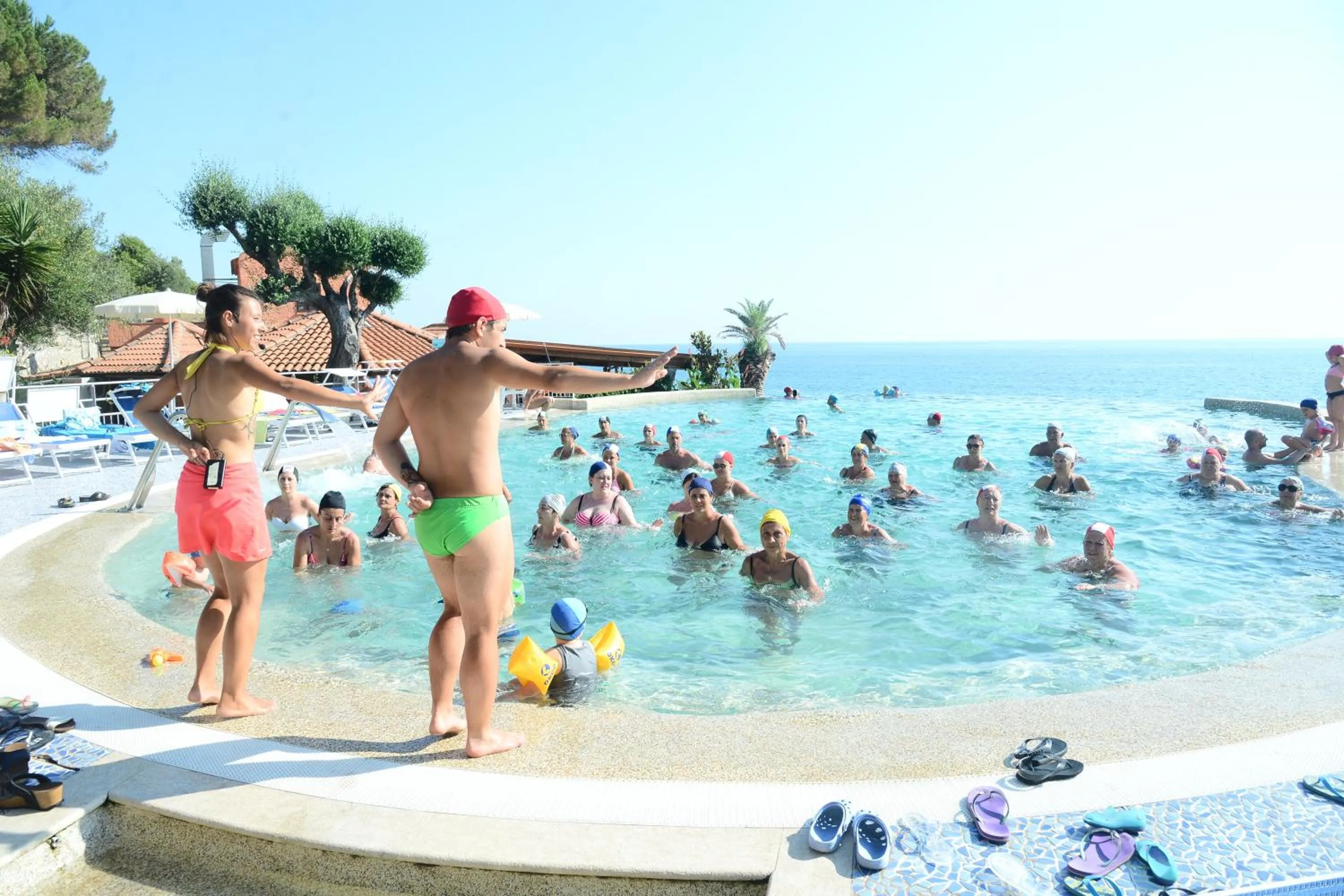 People in Resort Baia del Silenzio