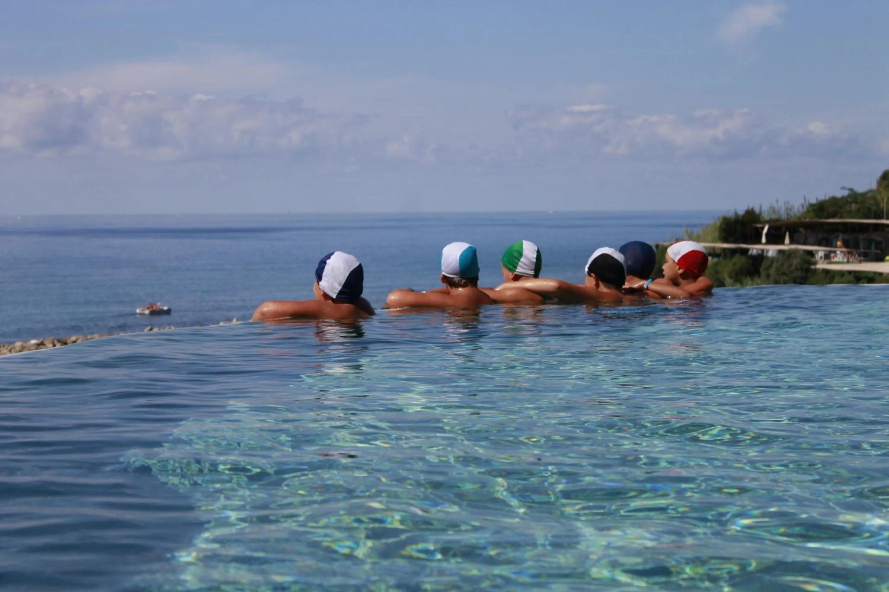People in Resort Baia del Silenzio