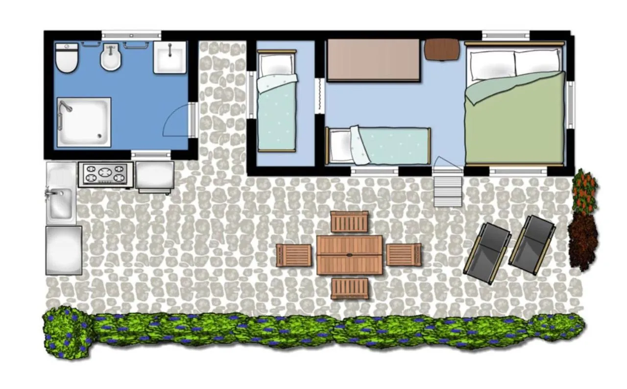 Shower in Resort Baia del Silenzio