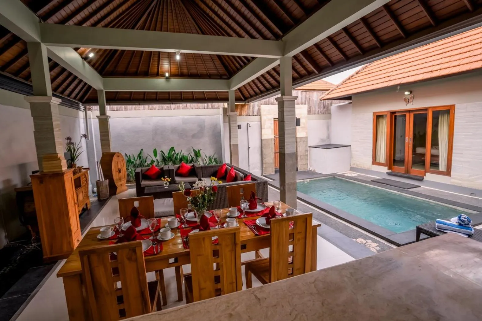 Balcony/Terrace in Taman Bali Villas Dewi Sri