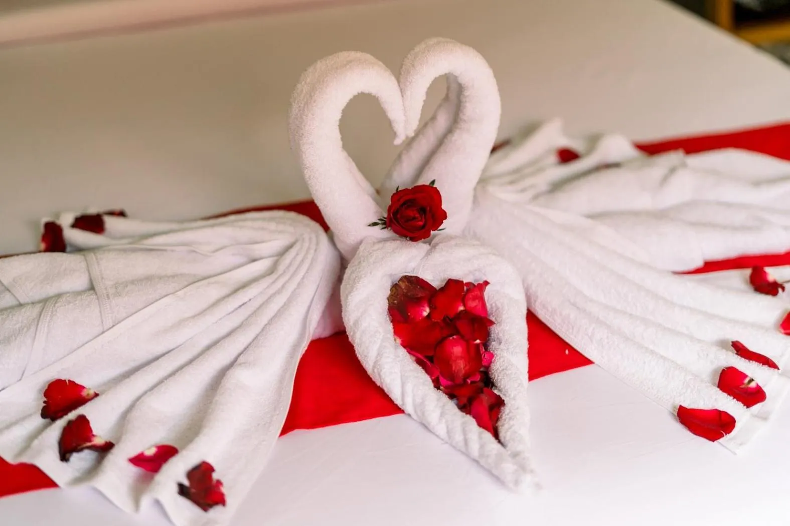 Bed in Taman Bali Villas Dewi Sri