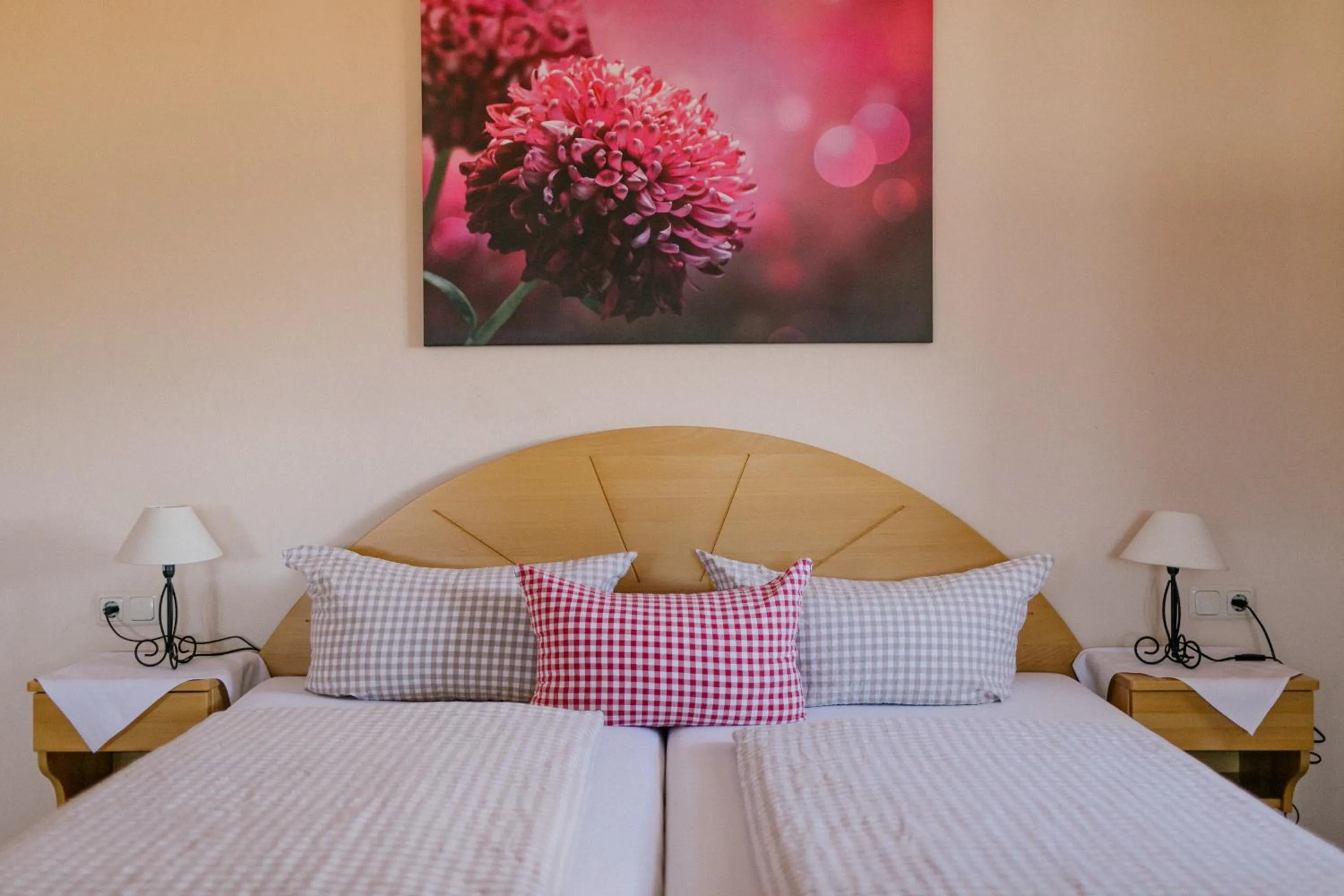 Decorative detail, Bed in Hotel Vogtareuther-Hof