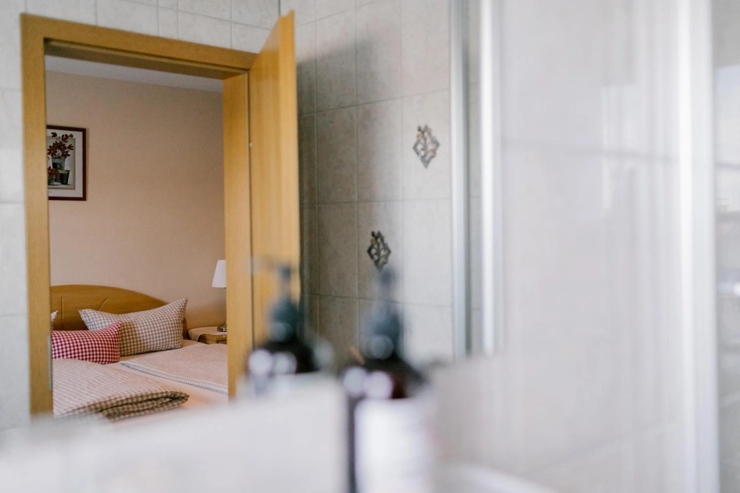 Decorative detail, Bed in Hotel Vogtareuther-Hof