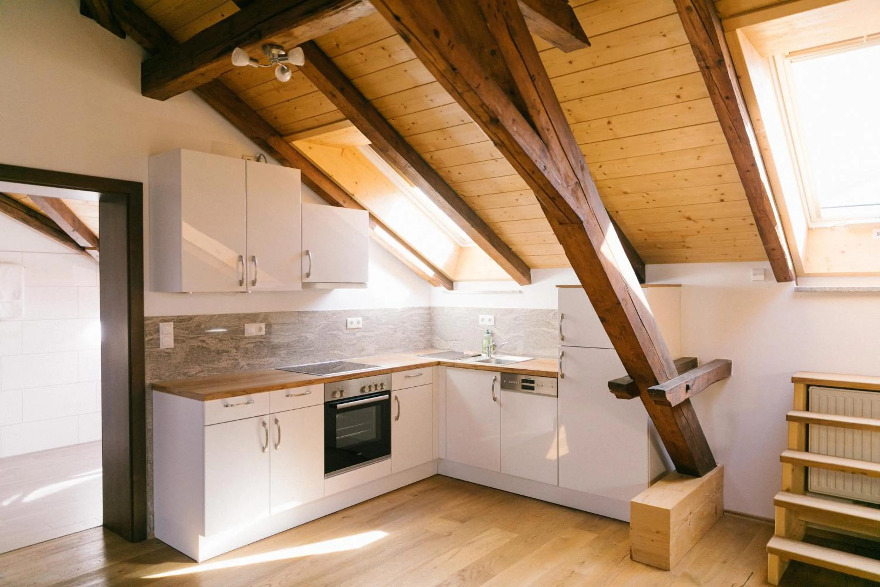 Kitchen or kitchenette in Hotel Vogtareuther-Hof