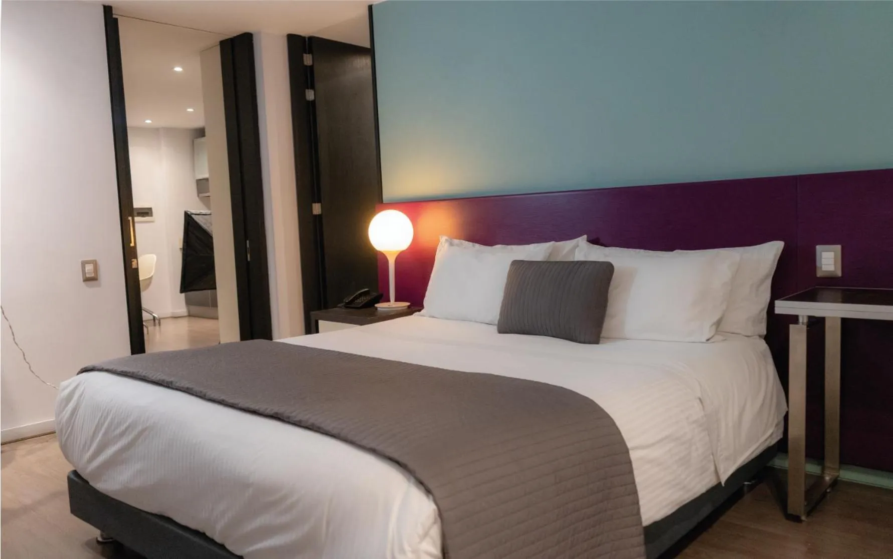 Bedroom, Bed in Central Apartamentos Bogotá