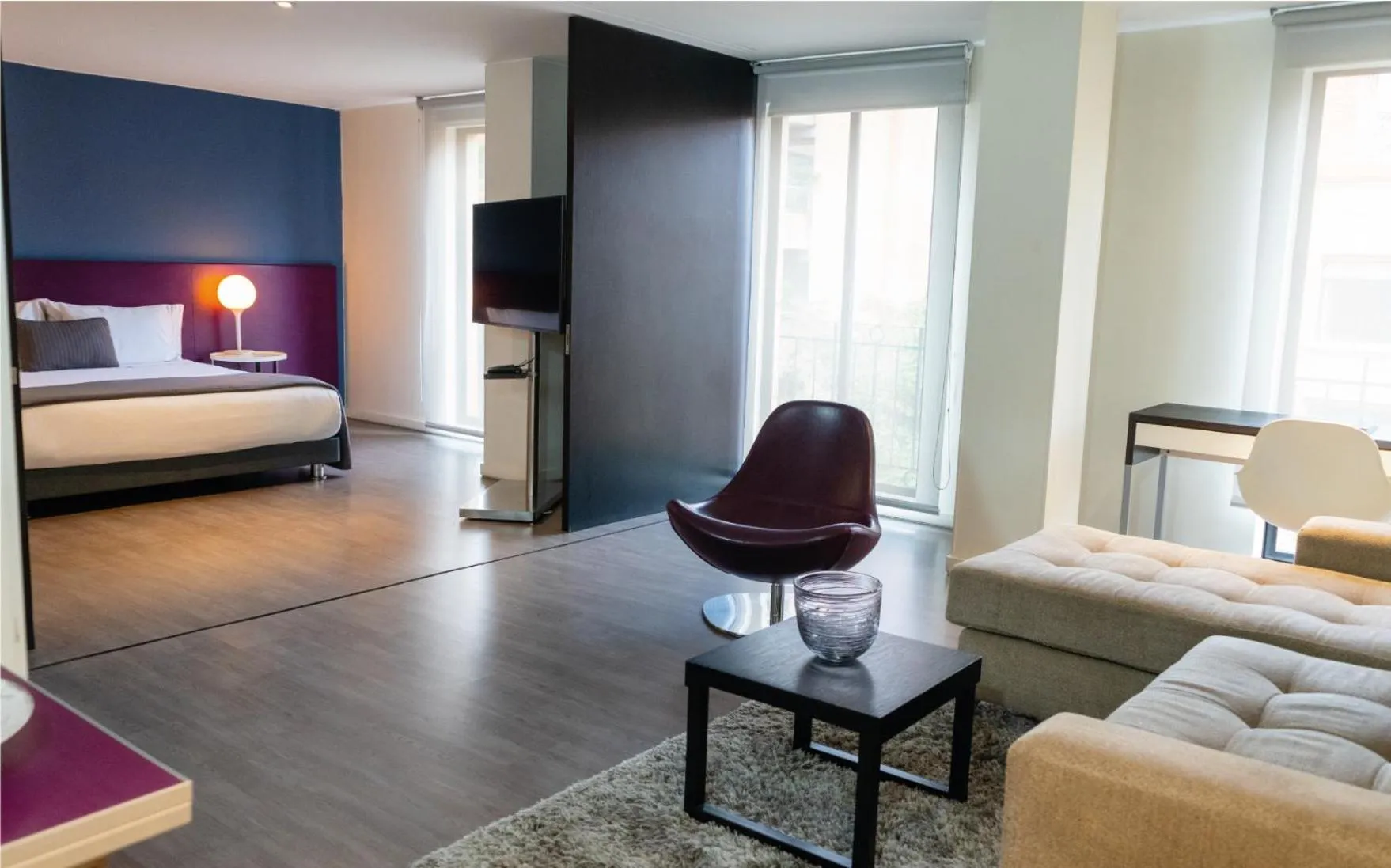 Bedroom, Bed in Central Apartamentos Bogotá