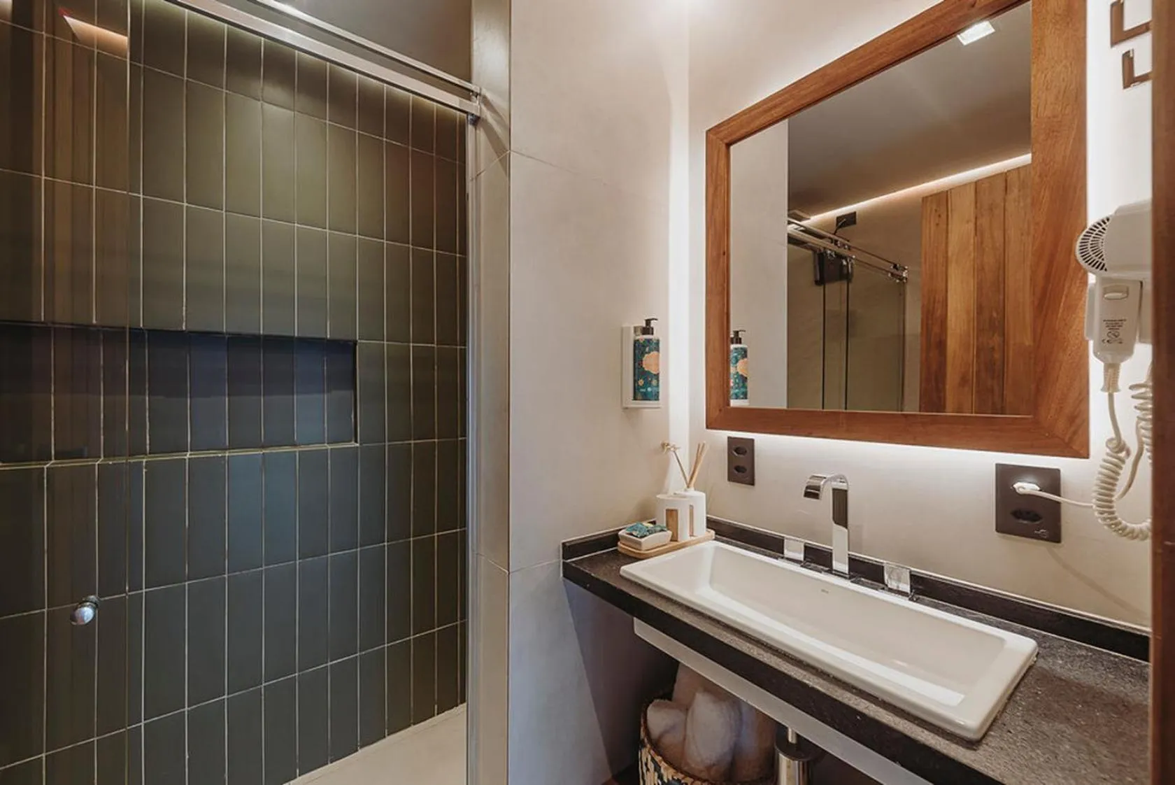 Bathroom in Pousada Naonda