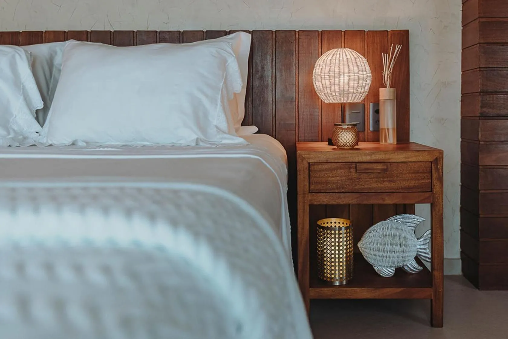 Bed in Pousada Naonda