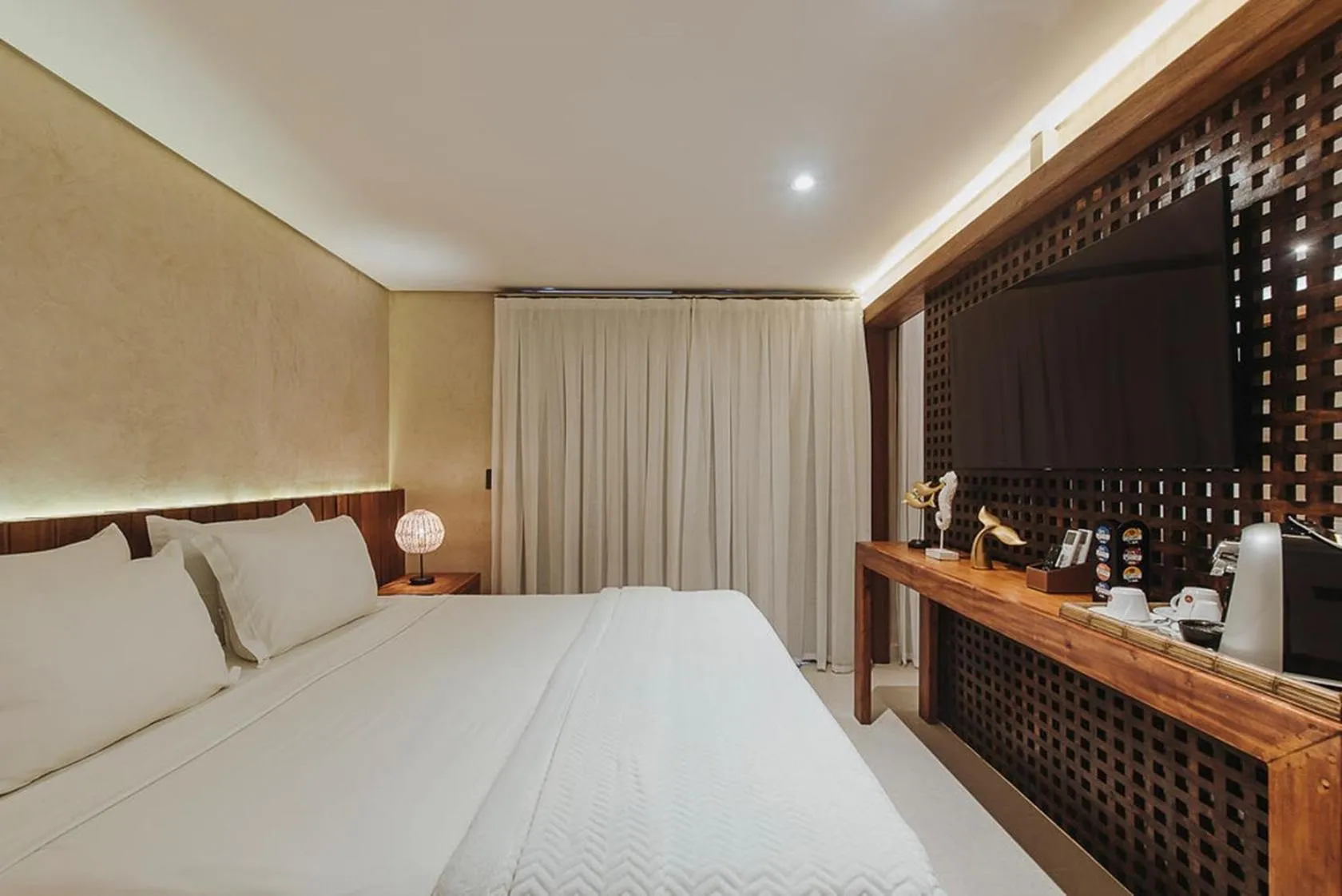 Bed in Pousada Naonda