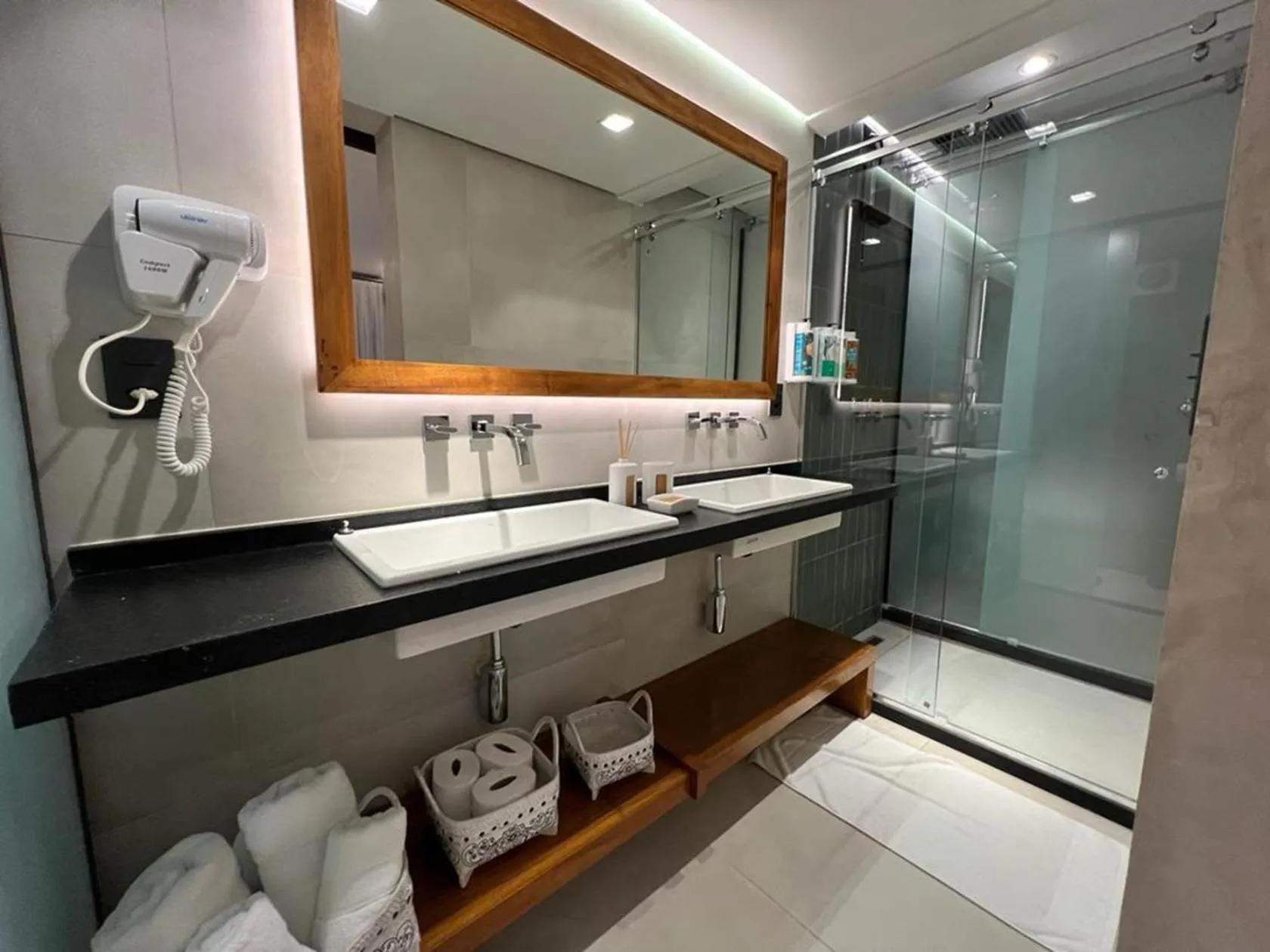 Bathroom in Pousada Naonda