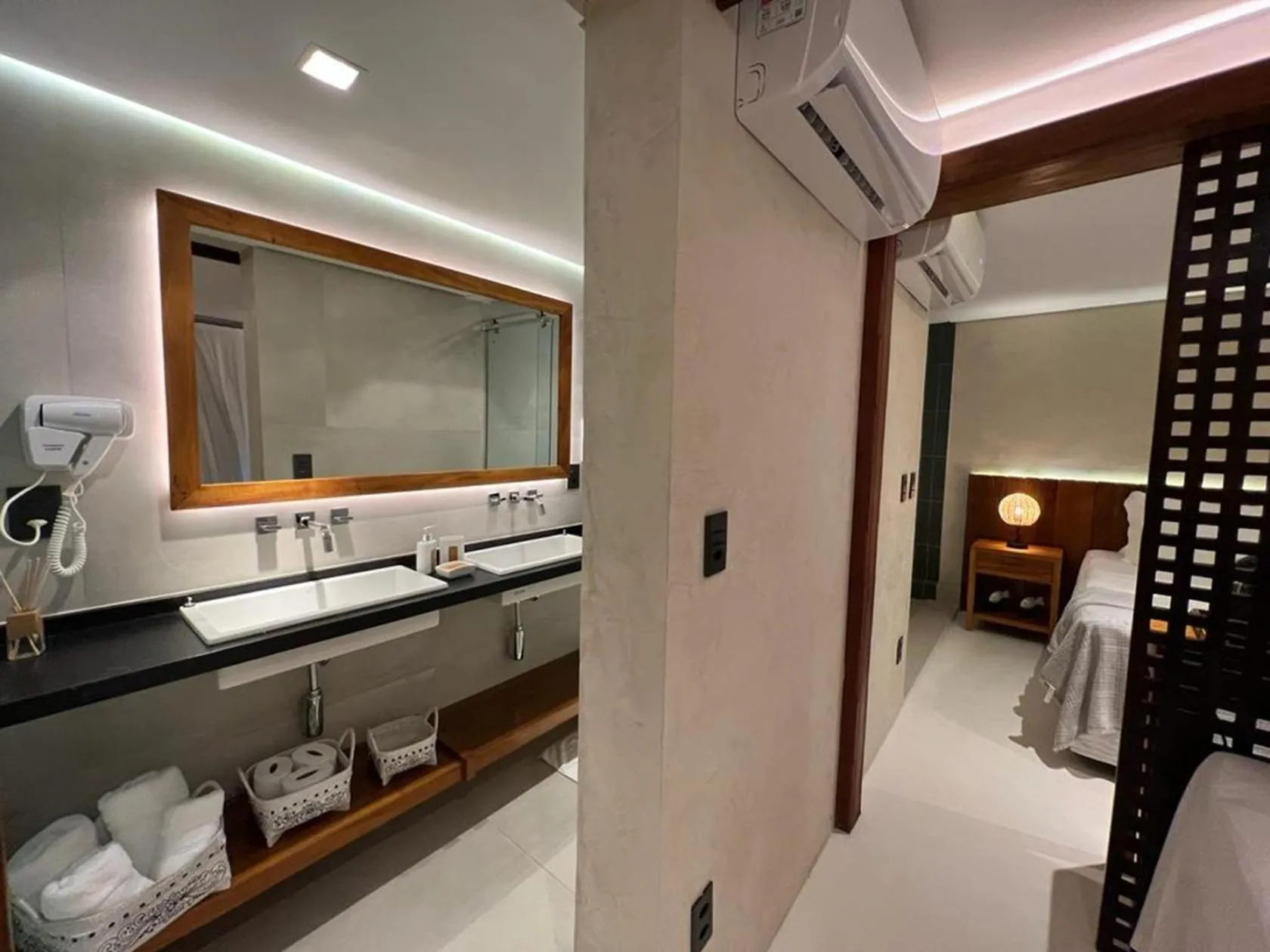 Bathroom in Pousada Naonda