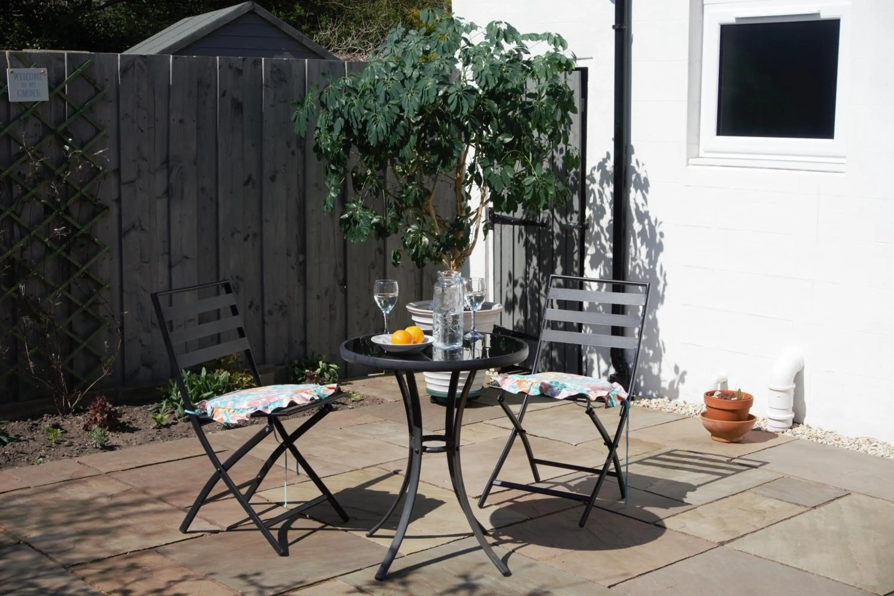 Patio in Barns Serviced Accommodation