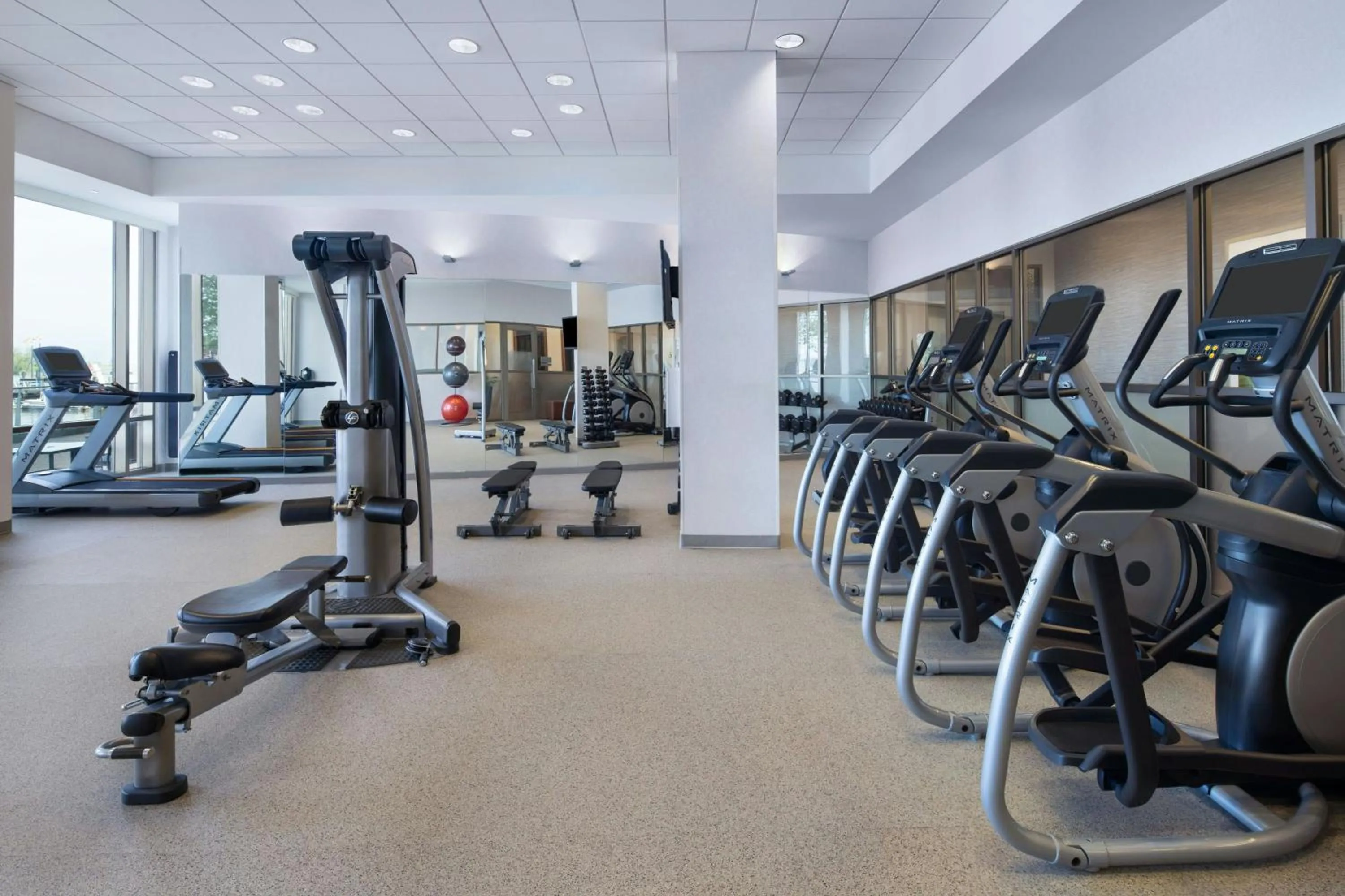 Fitness centre/facilities in The Westin Washington National Harbor