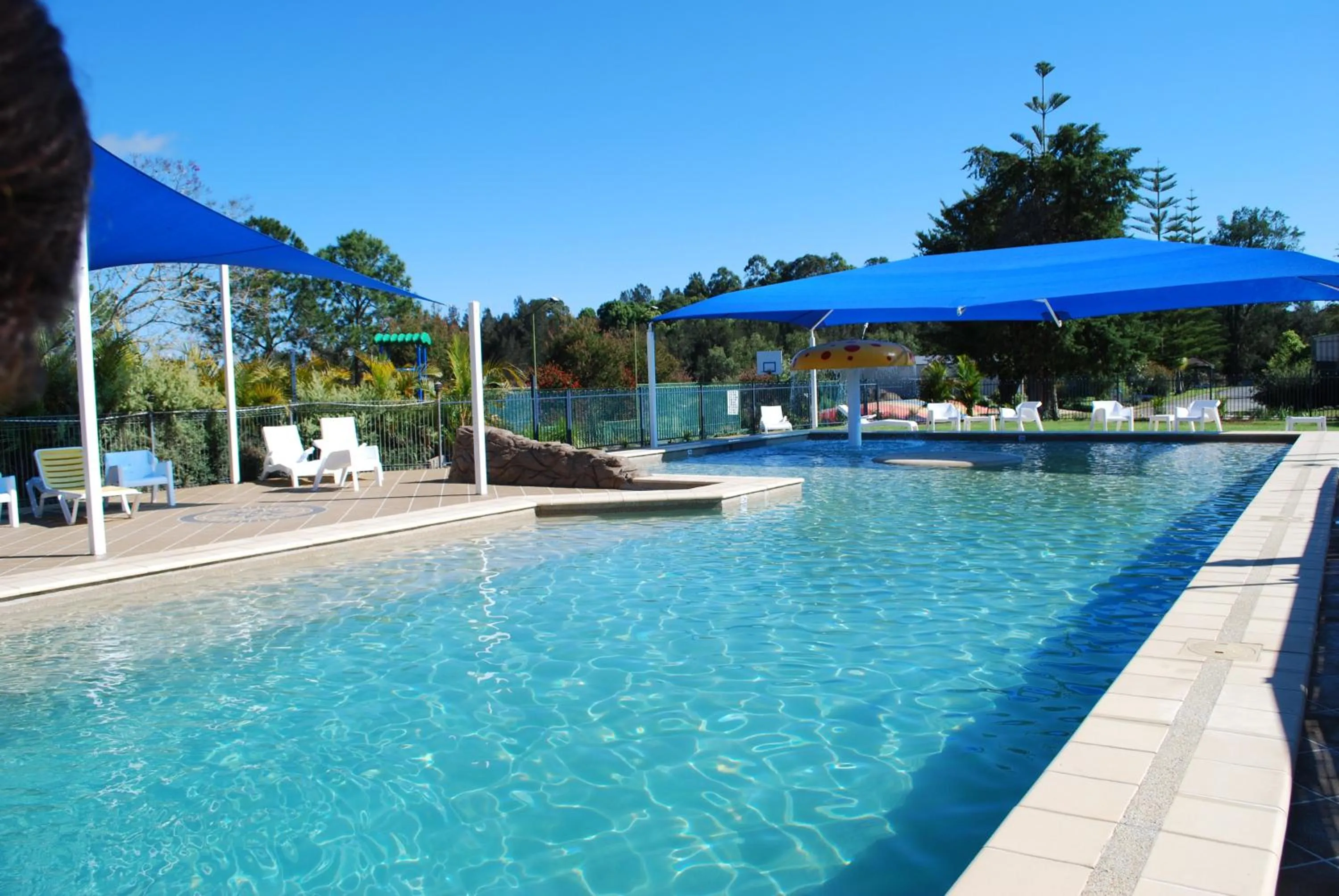 Pool view in Nambucca River Village by Lincoln Place