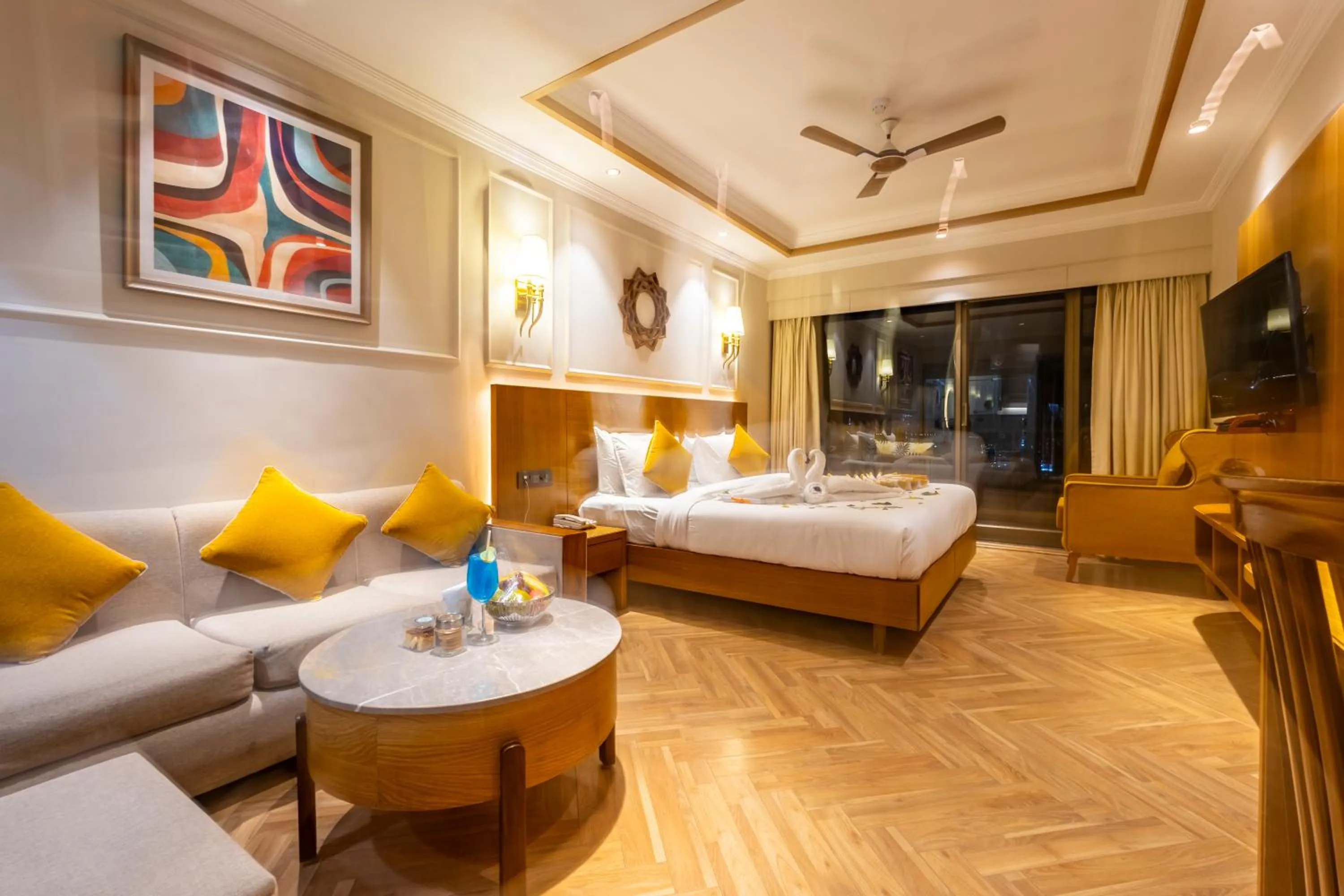 Bed in Divine Resort & Spa