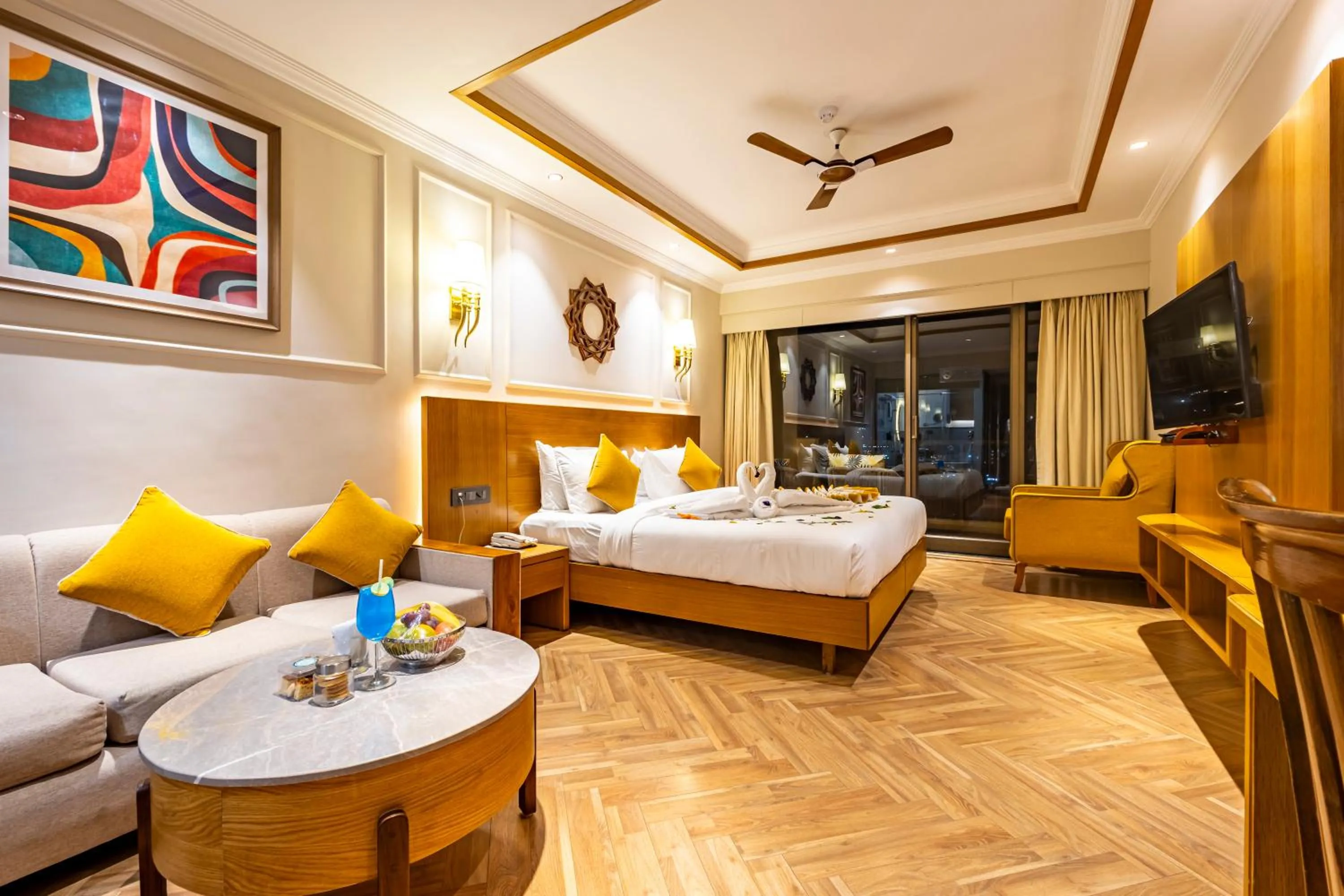 Bed in Divine Resort & Spa