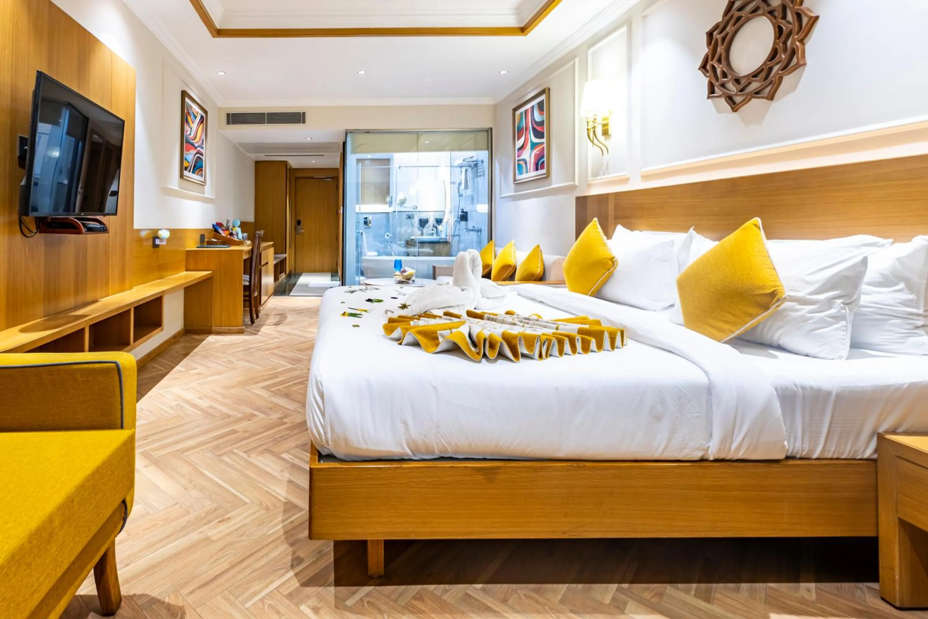 Bed in Divine Resort & Spa