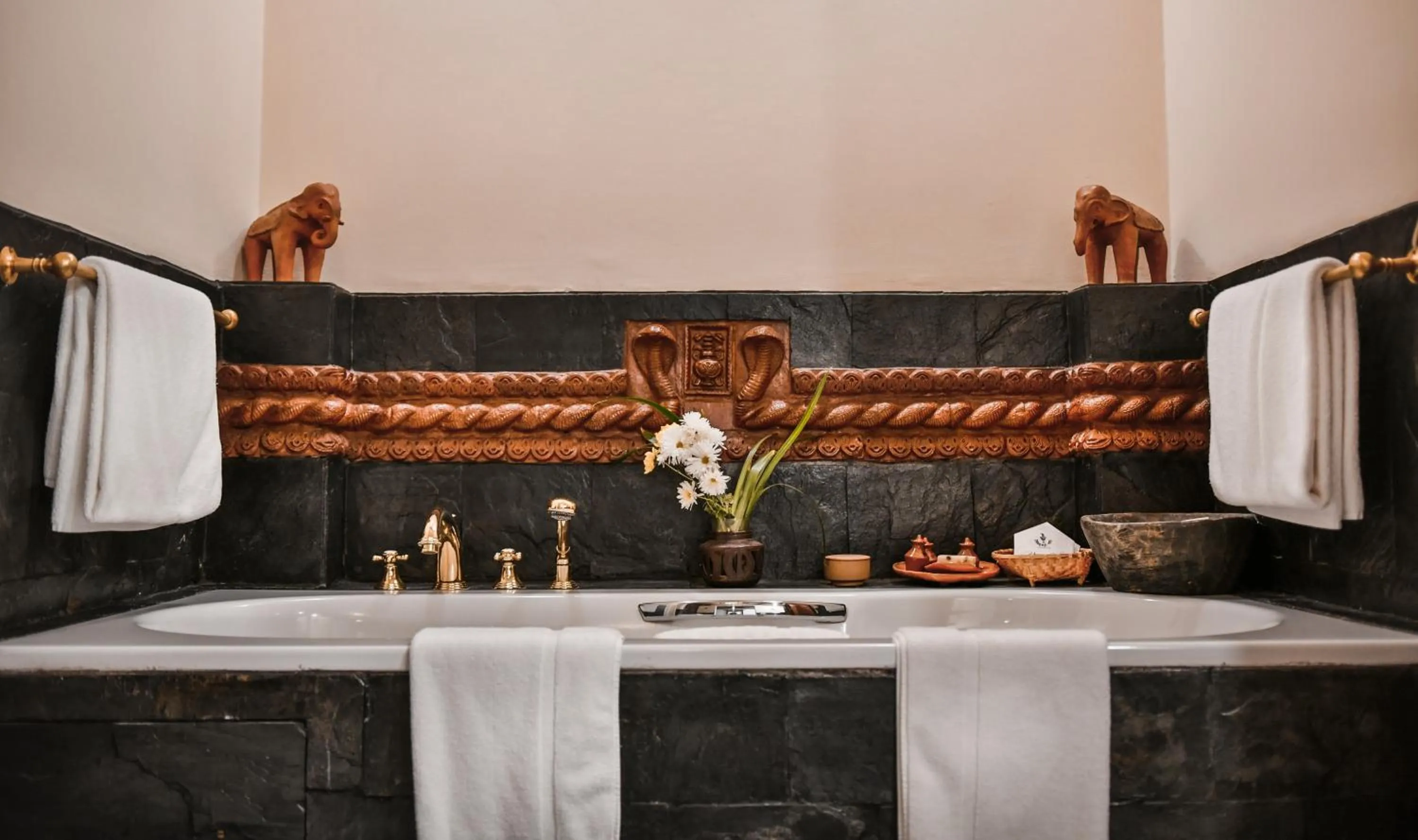 Bathroom in The Dwarika's