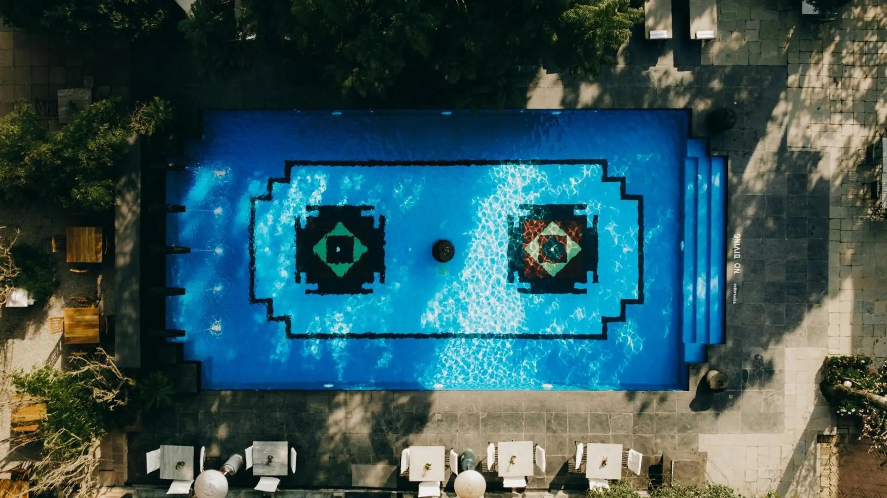 Pool view in The Dwarika's Pool view in The Dwarika's