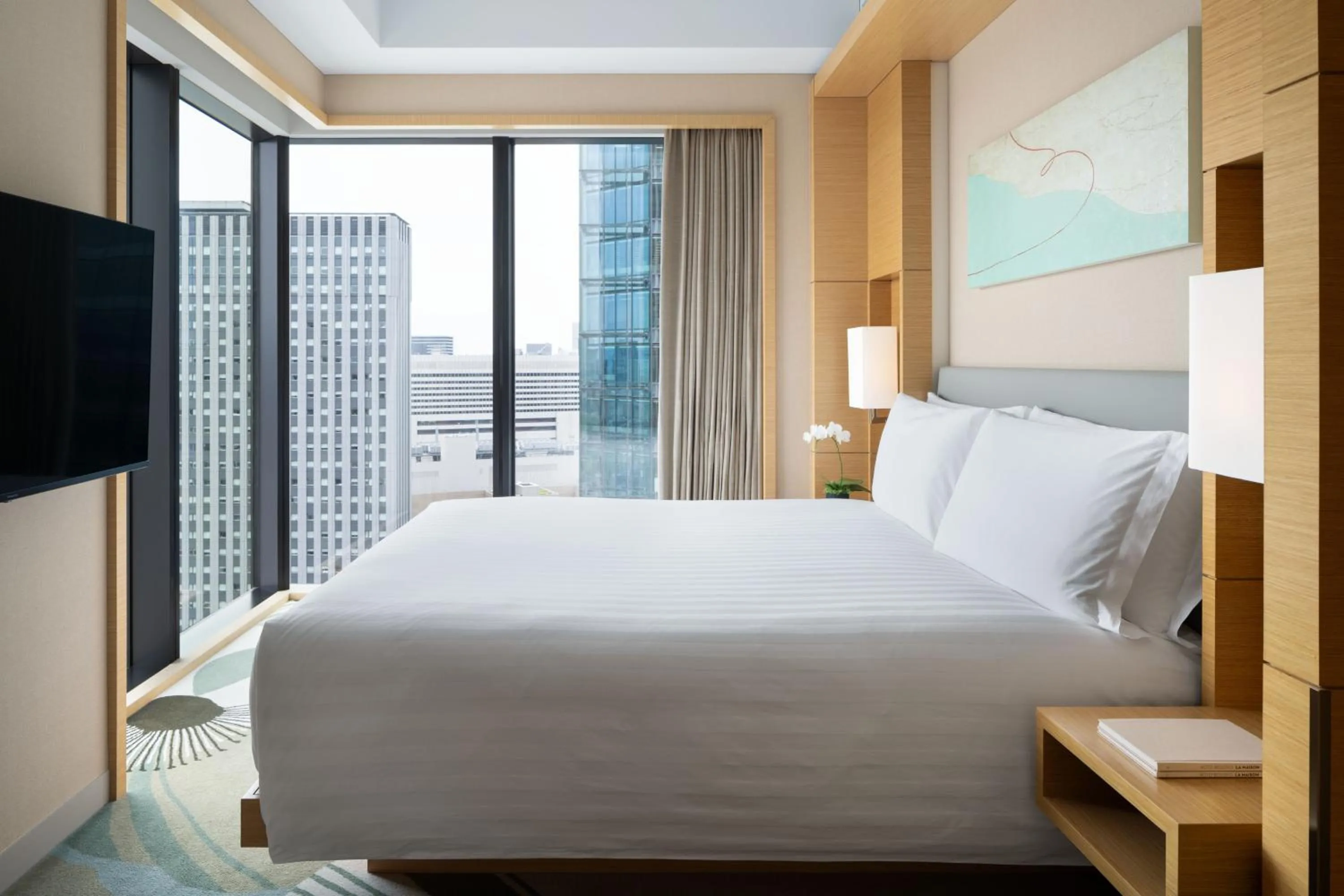 Bed in InterContinental Hotel Osaka by IHG