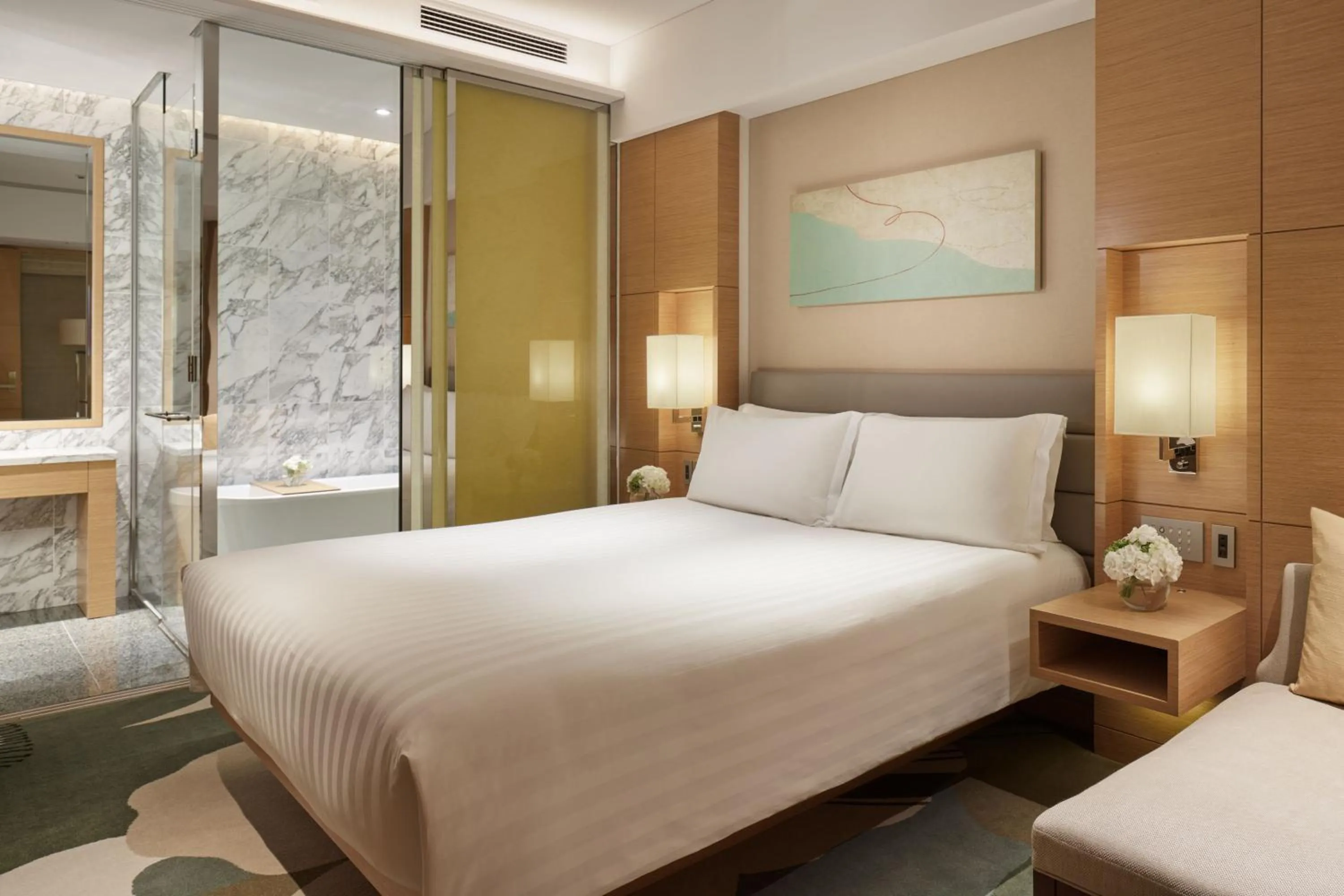 Photo of the whole room, Bed in InterContinental Hotel Osaka by IHG