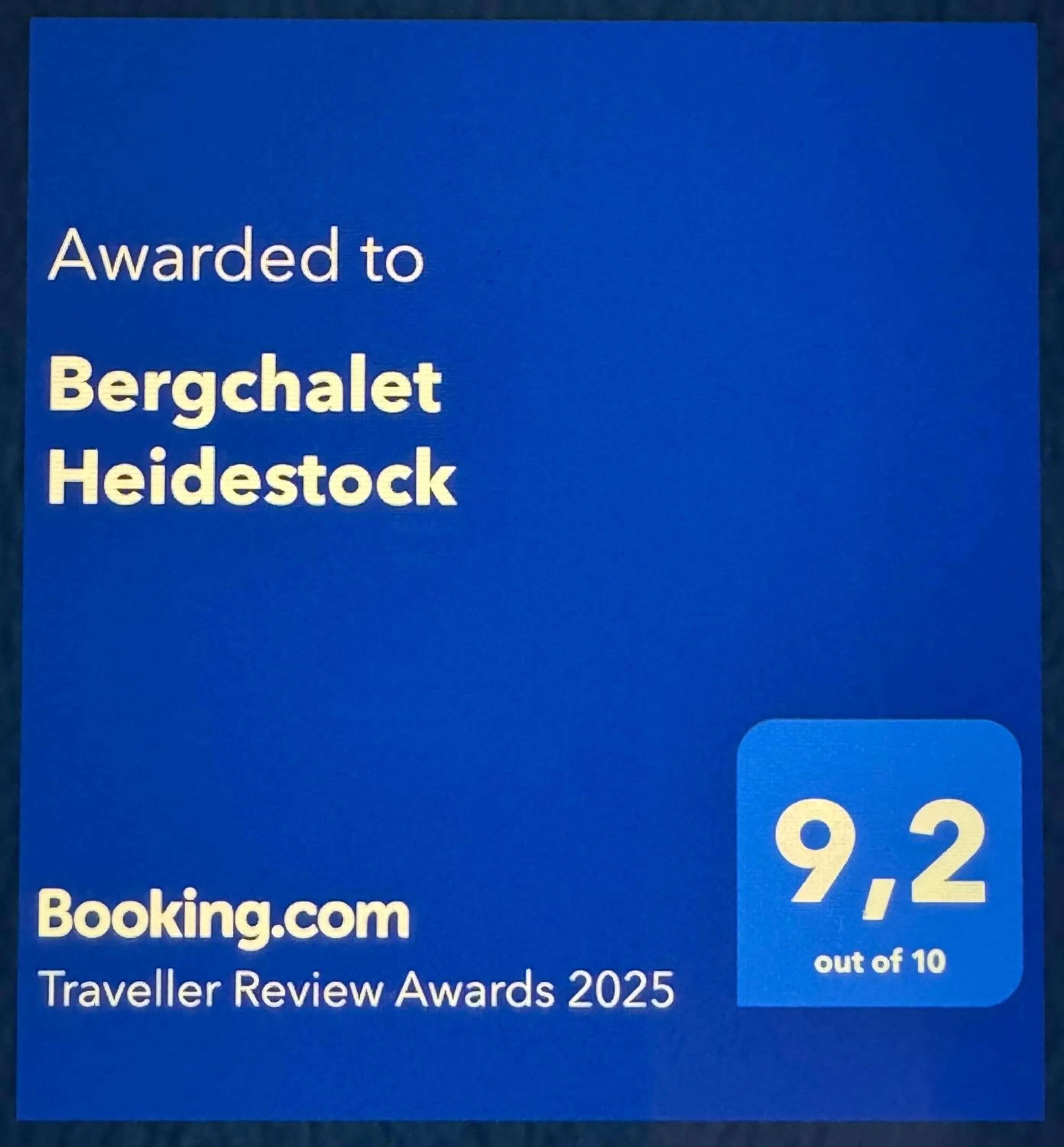 Bergchalet Heidestock