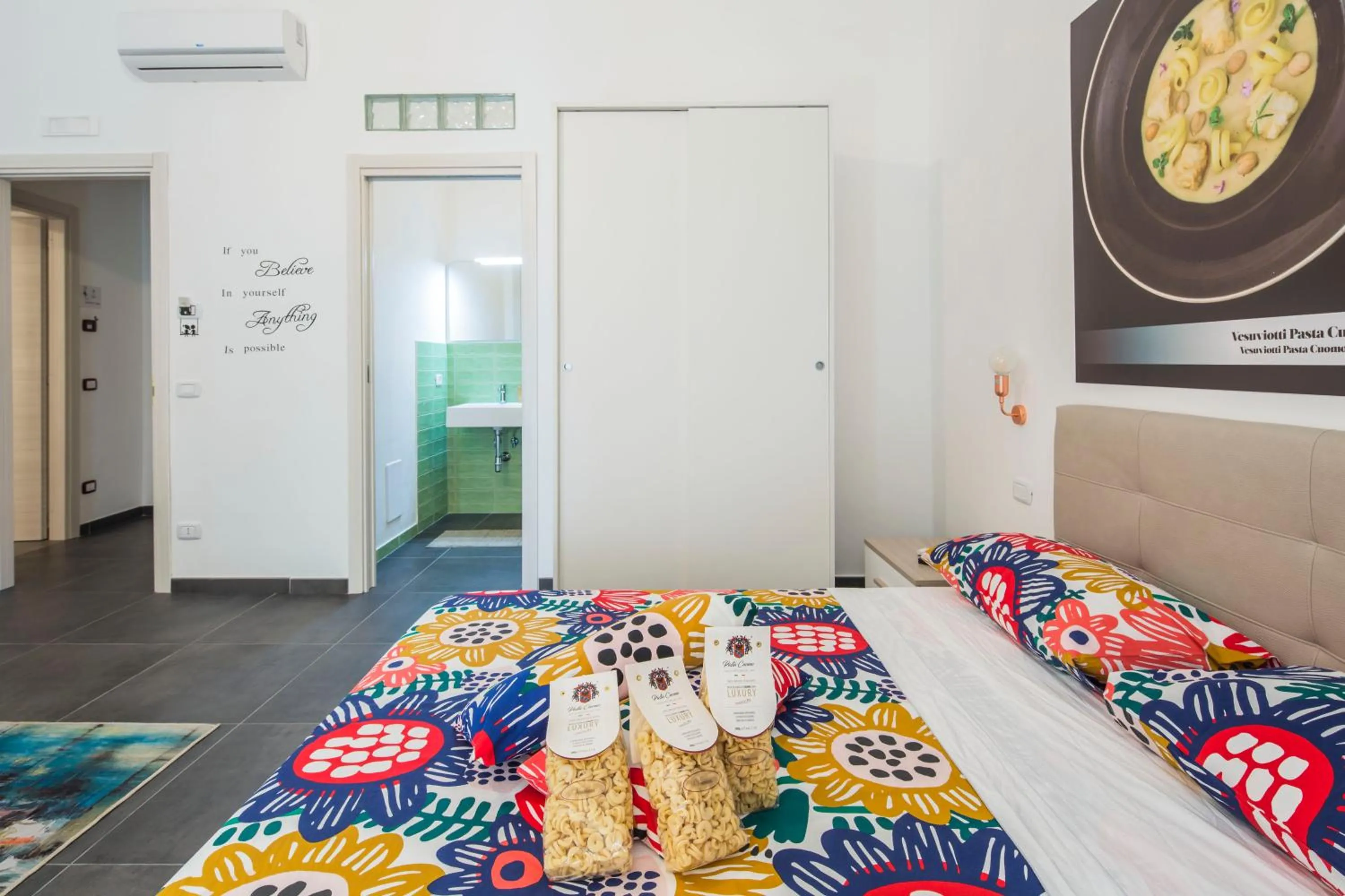 Bed in b&b Pasta Cuomo