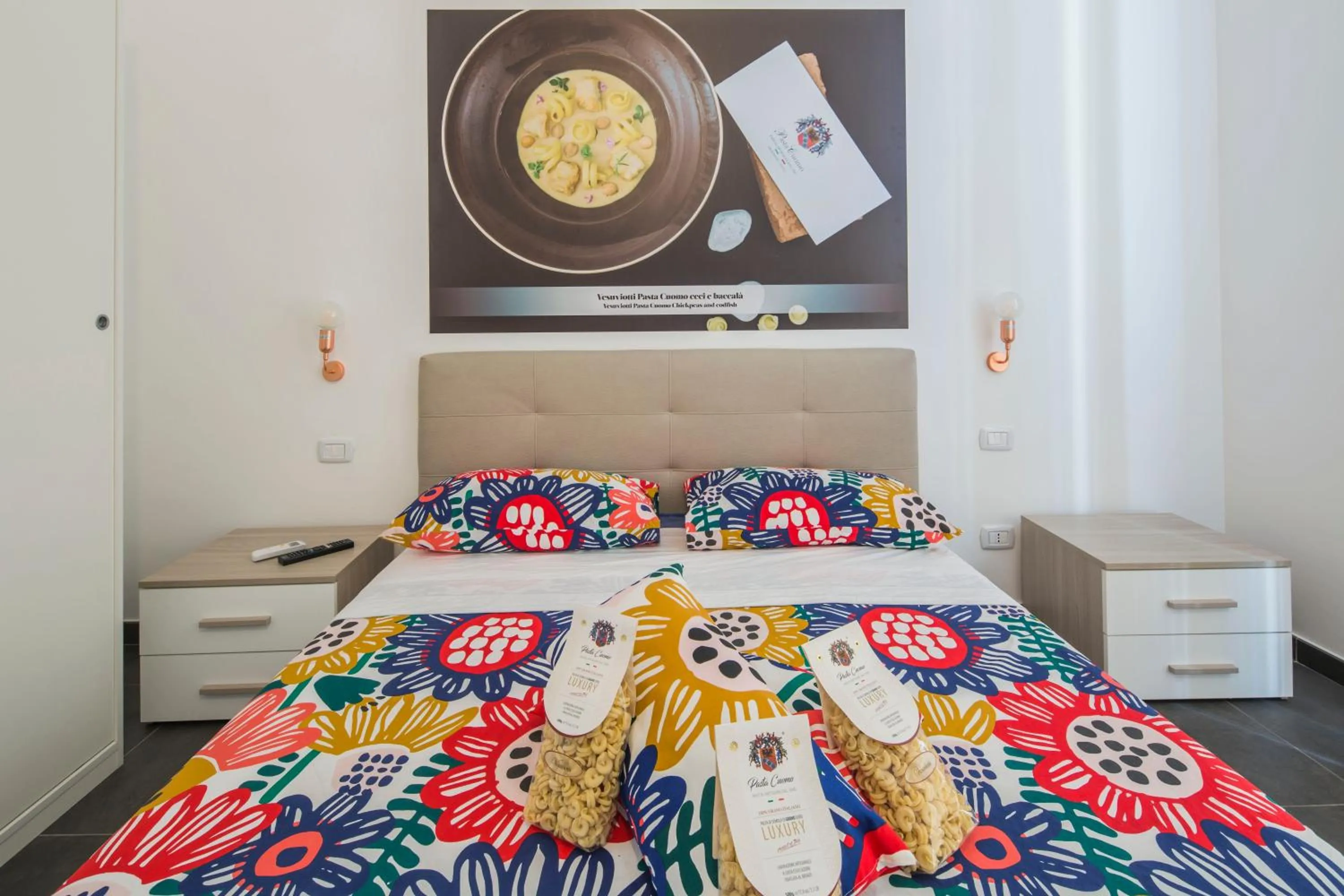 Bed in b&b Pasta Cuomo