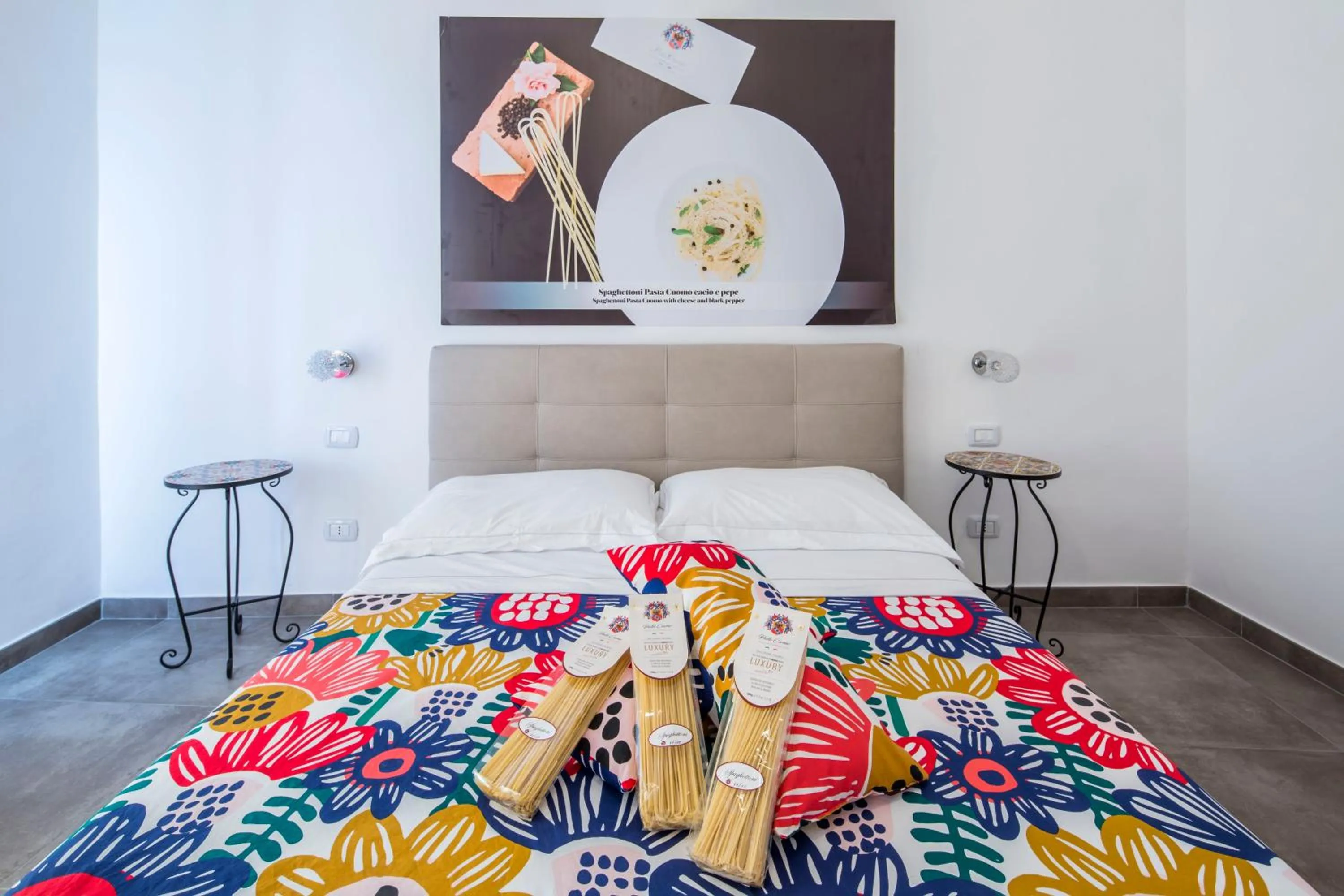 Bed in b&b Pasta Cuomo