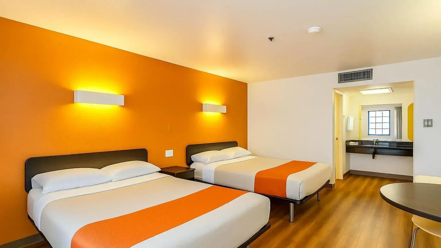 Bed in Motel 6-Carlsbad, CA Beach Bed in Motel 6-Carlsbad, CA Beach